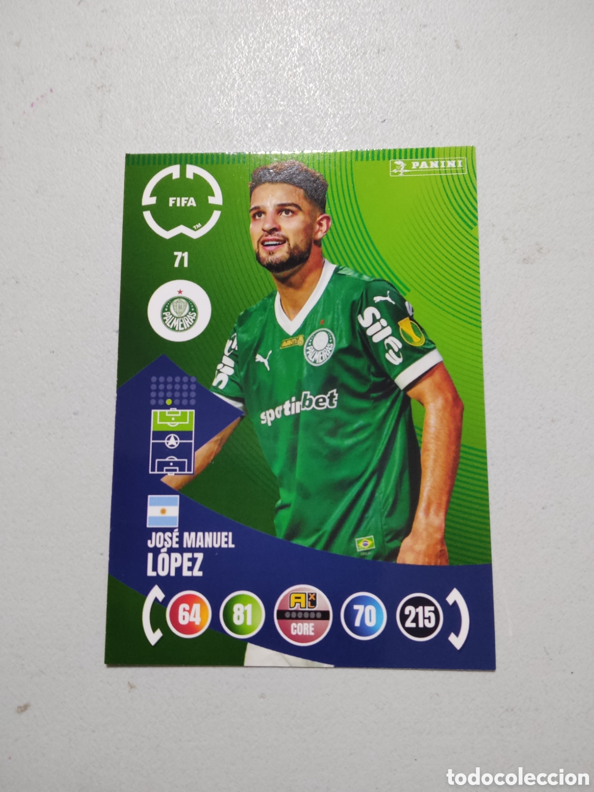 Cromos de f&uacute;tbol: 71 JOSE MANUEL LOPEZ PALMEIRAS MUNDIAL DE CLUBES ADRENALYN 2025