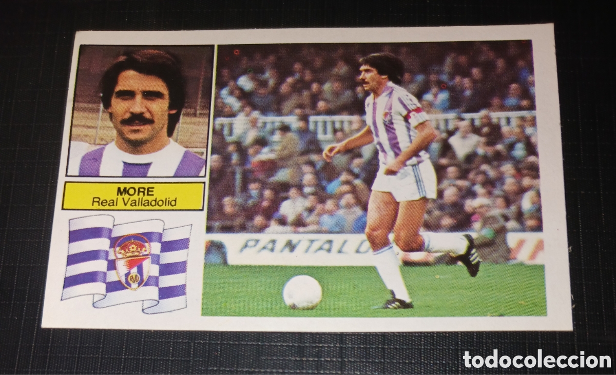 Cromos de f&uacute;tbol: Cromo More Real Valladolid Ed. Este Liga 1982 1983 82-83 Sin pegar, nunca pegado