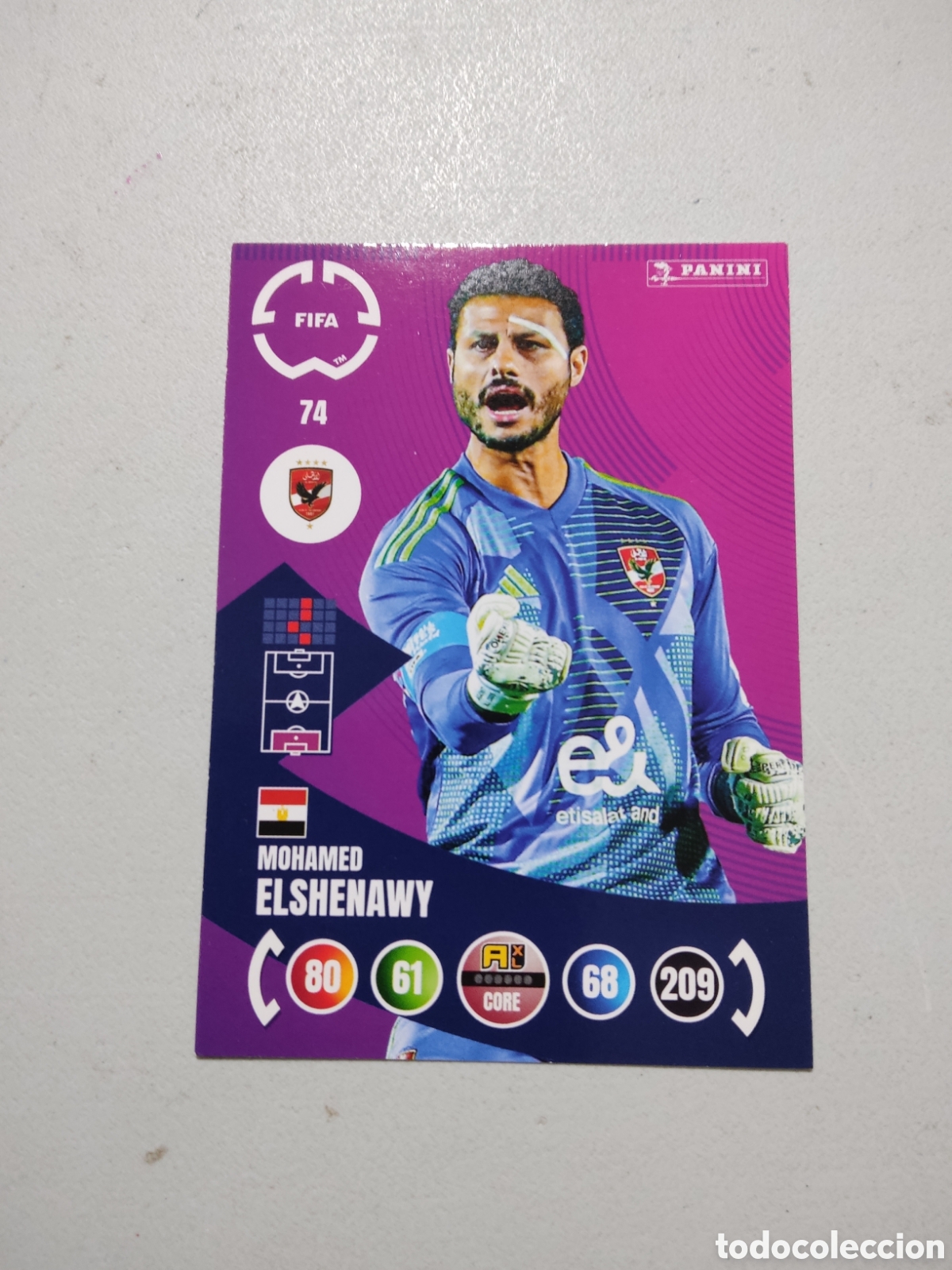 Cromos de f&uacute;tbol: 74 MOHAMED ELSHENAWY AL AHLY MUNDIAL DE CLUBES ADRENALYN 2025
