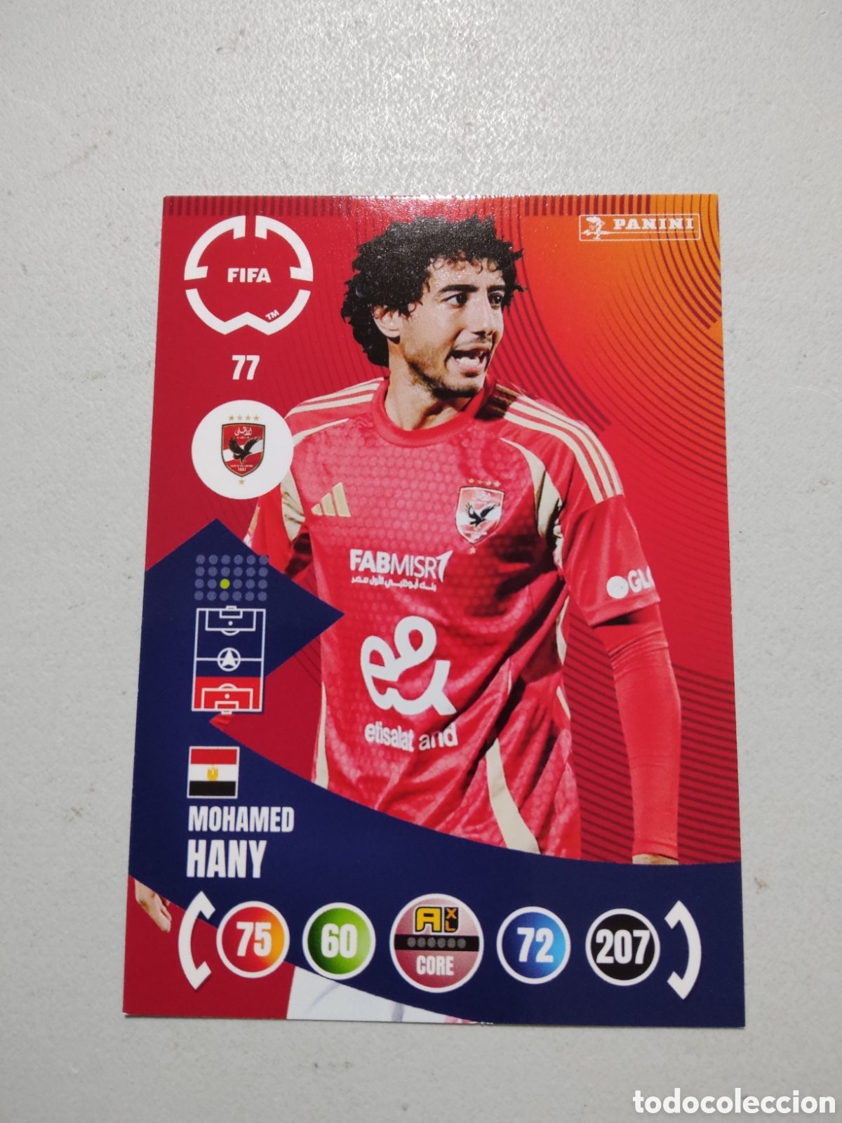 Cromos de f&uacute;tbol: 77 MOHAMED HANY AL AHLY MUNDIAL DE CLUBES ADRENALYN 2026