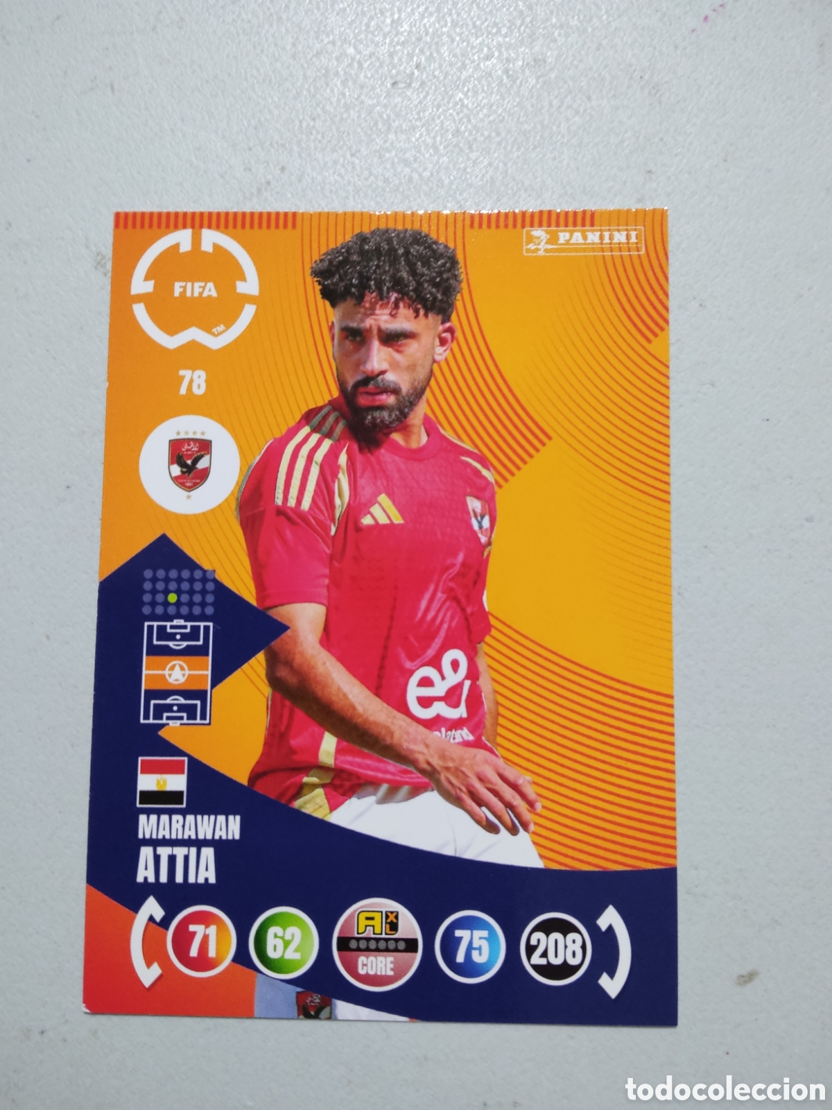 Cromos de f&uacute;tbol: 78 MARWAN ATTIA AL AHLY MUNDIAL DE CLUBES ADRENALYN 2025