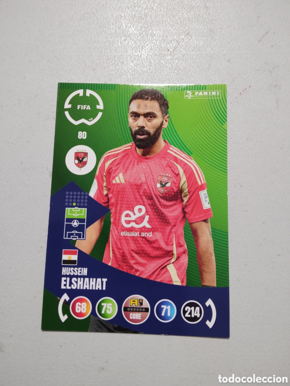 Cromos de f&uacute;tbol: 80 HUSSEIN ELSHAHAT AL AHLY MUNDIAL DE CLUBES ADRENALYN 2025