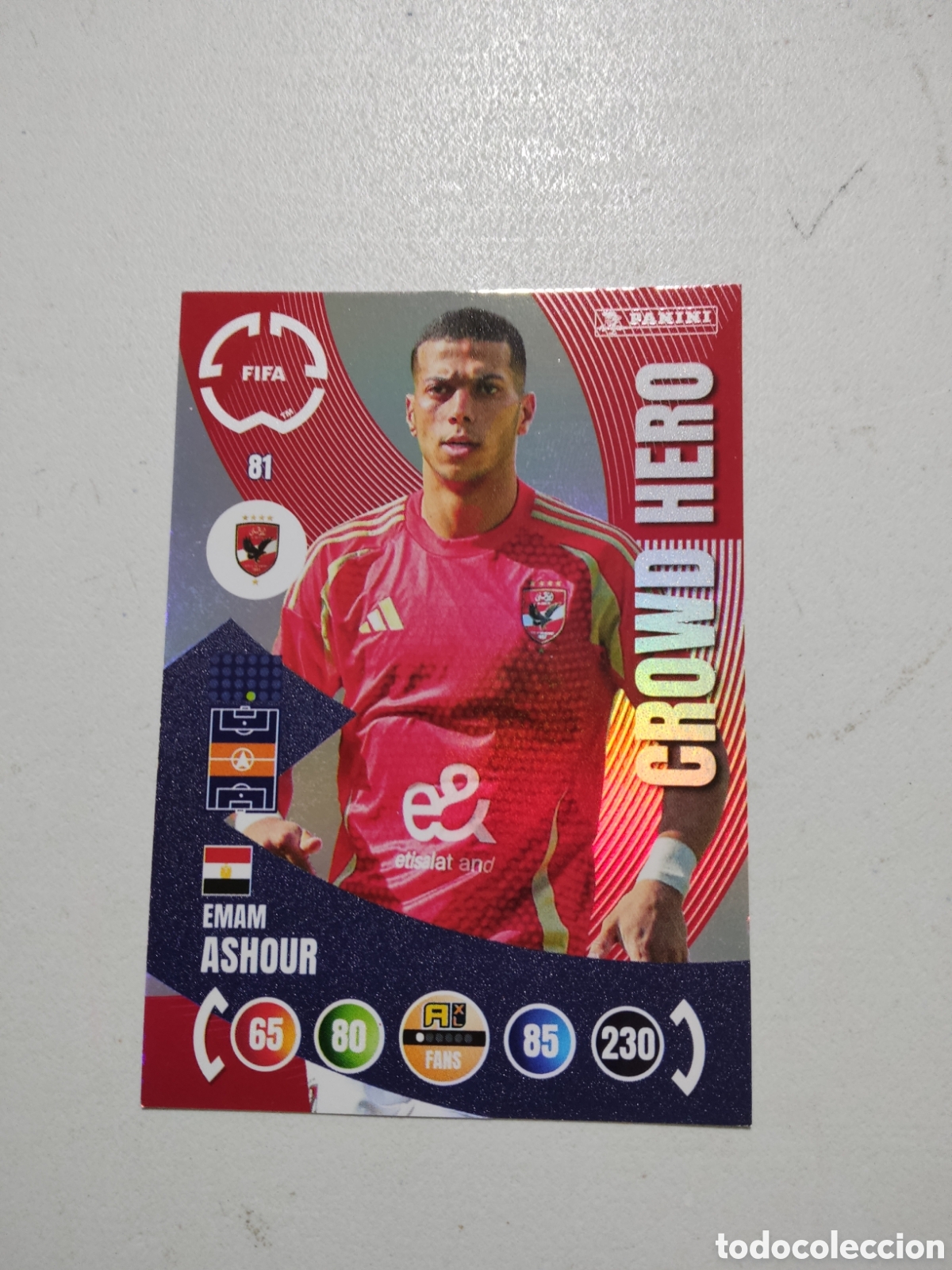 Cromos de f&uacute;tbol: 81 EMAM ASHOUR CROWD HERO AL AHLY MUNDIAL DE CLUBES ADRENALYN 2025