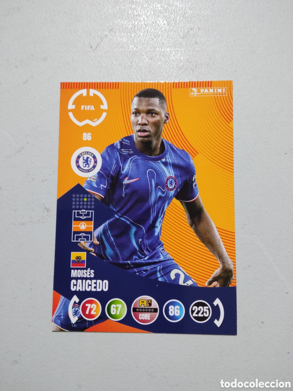 Cromos de f&uacute;tbol: 86 MOISES CAICEDO CHELSEA MUNDIAL DE CLUBES ADRENALYN 2025