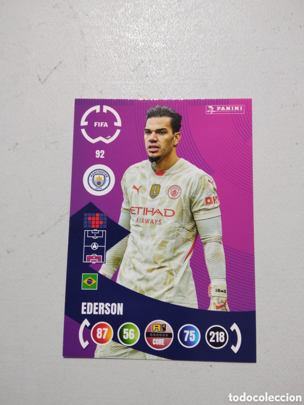 Cromos de f&uacute;tbol: 92 EDERSON MANCHESTER CITY MUNDIAL DE CLUBES ADRENALYN 2025