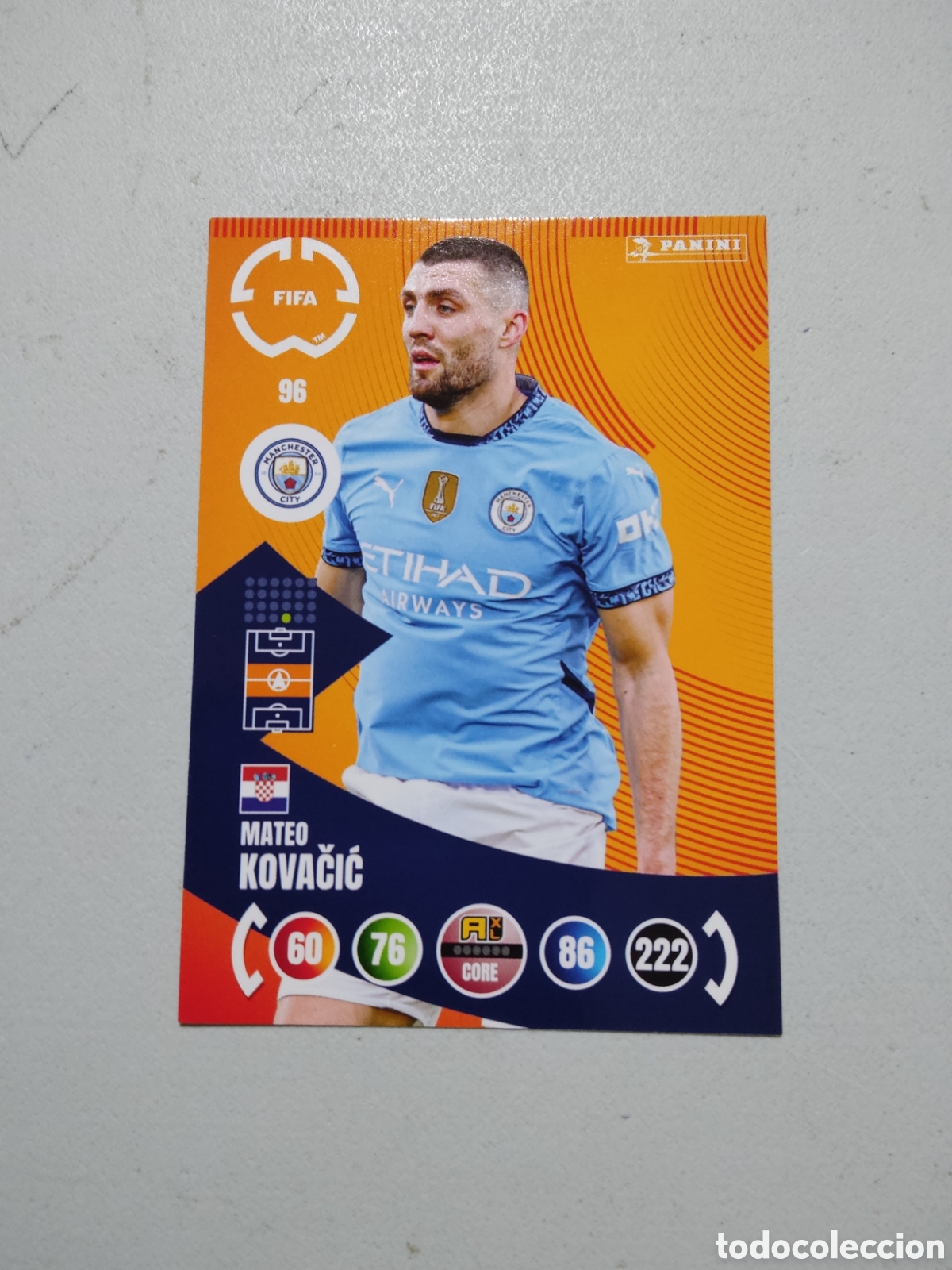 Cromos de f&uacute;tbol: 96 MATEO KOVACIC MANCHESTER CITY MUNDIAL DE CLUBES ADRENALYN 2025