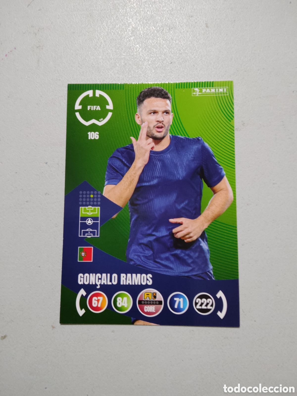 Cromos de f&uacute;tbol: 106 GONCALO RAMOS PSG MUNDIAL DE CLUBES ADRENALYN 2025