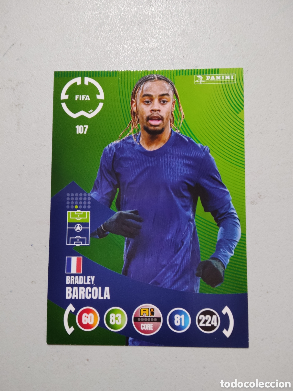 Cromos de f&uacute;tbol: 107 BRADLEY BARCOLA PSG MUNDIAL DE CLUBES ADRENALYN 2025