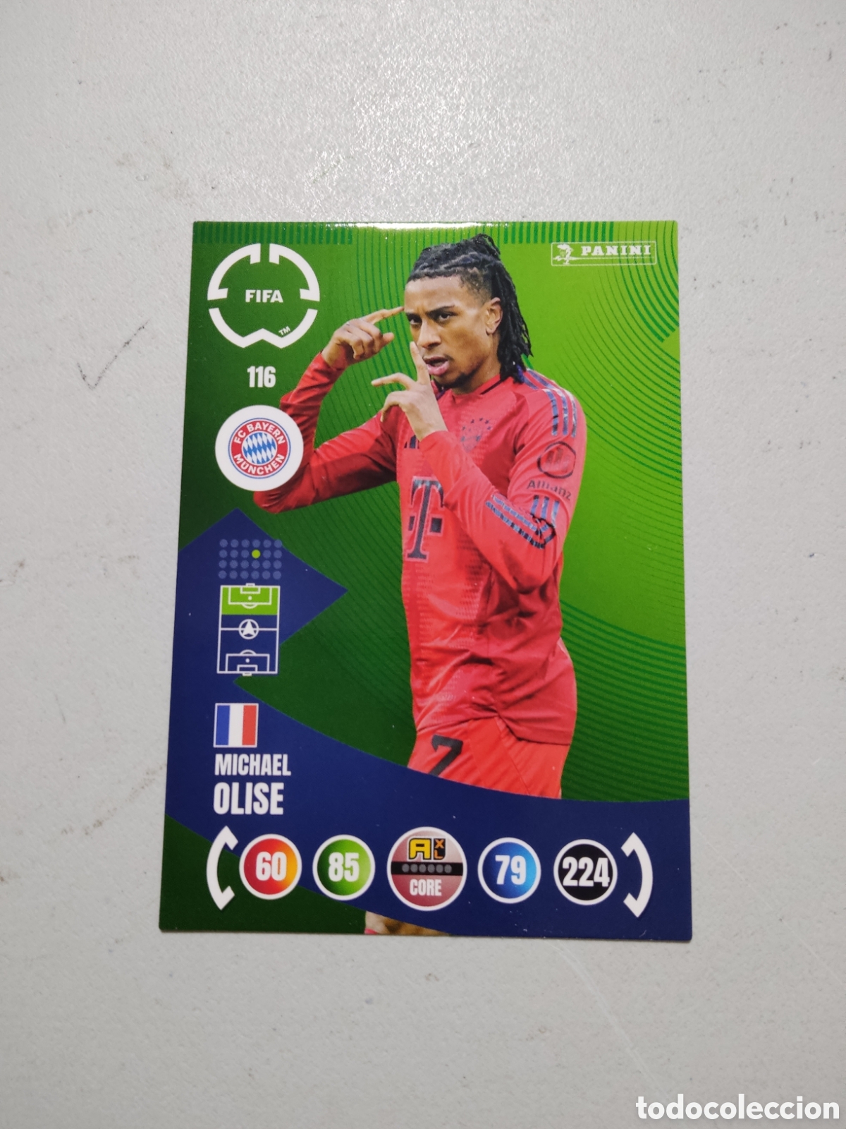 Cromos de f&uacute;tbol: 116 MICHAEL OLISE BAYERN MUNICH MUNDIAL DE CLUBES ADRENALYN 2025