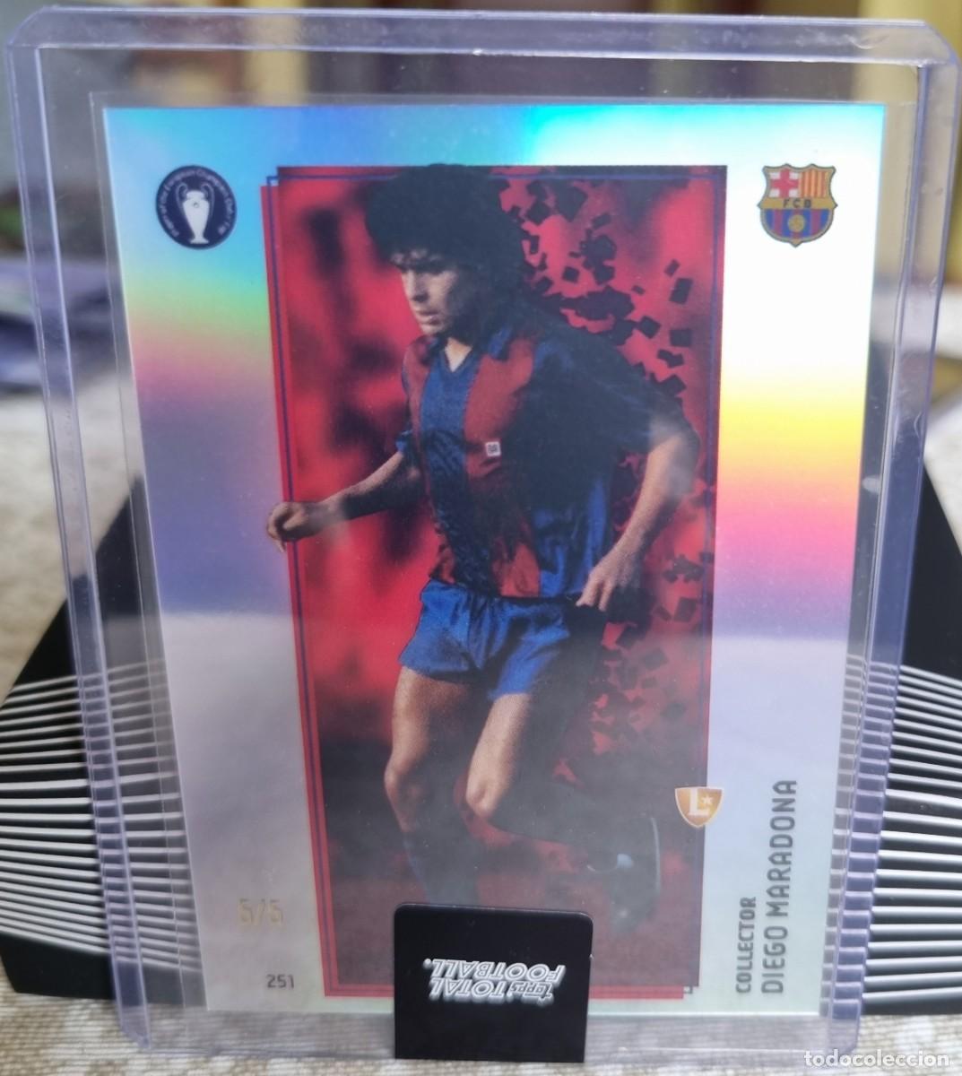 Cromos de f&uacute;tbol: Diego MARADONA (FC Barcelona) NUMERADA /5. UEFA Champions League 2024 2025 24 25 (Topps)