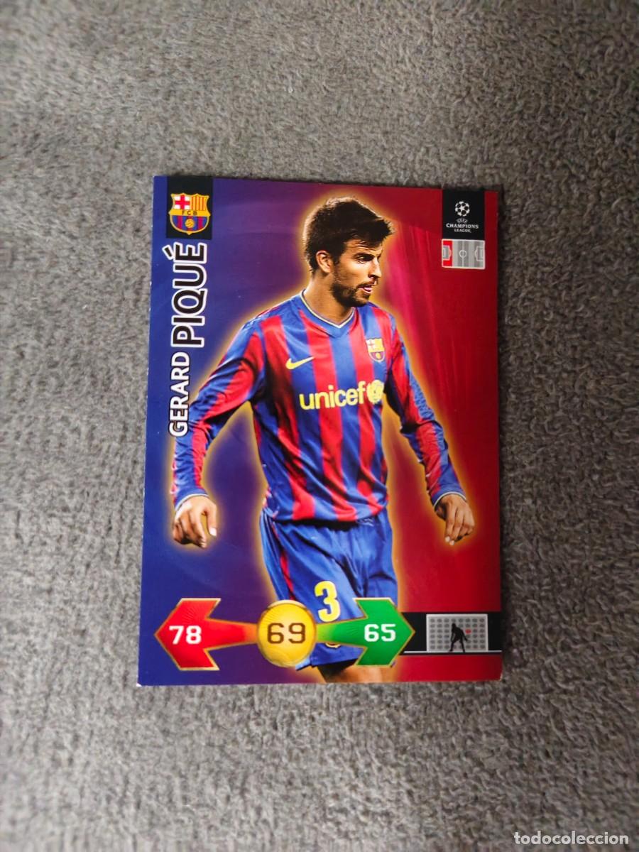 Cromos de f&uacute;tbol: SUPER STRIKES 2009 10 GERARD PIQU&Eacute; FC BARCELONA ADRENALYN PANINI CHAMPIONS LEAGUE 09 2010 AAO