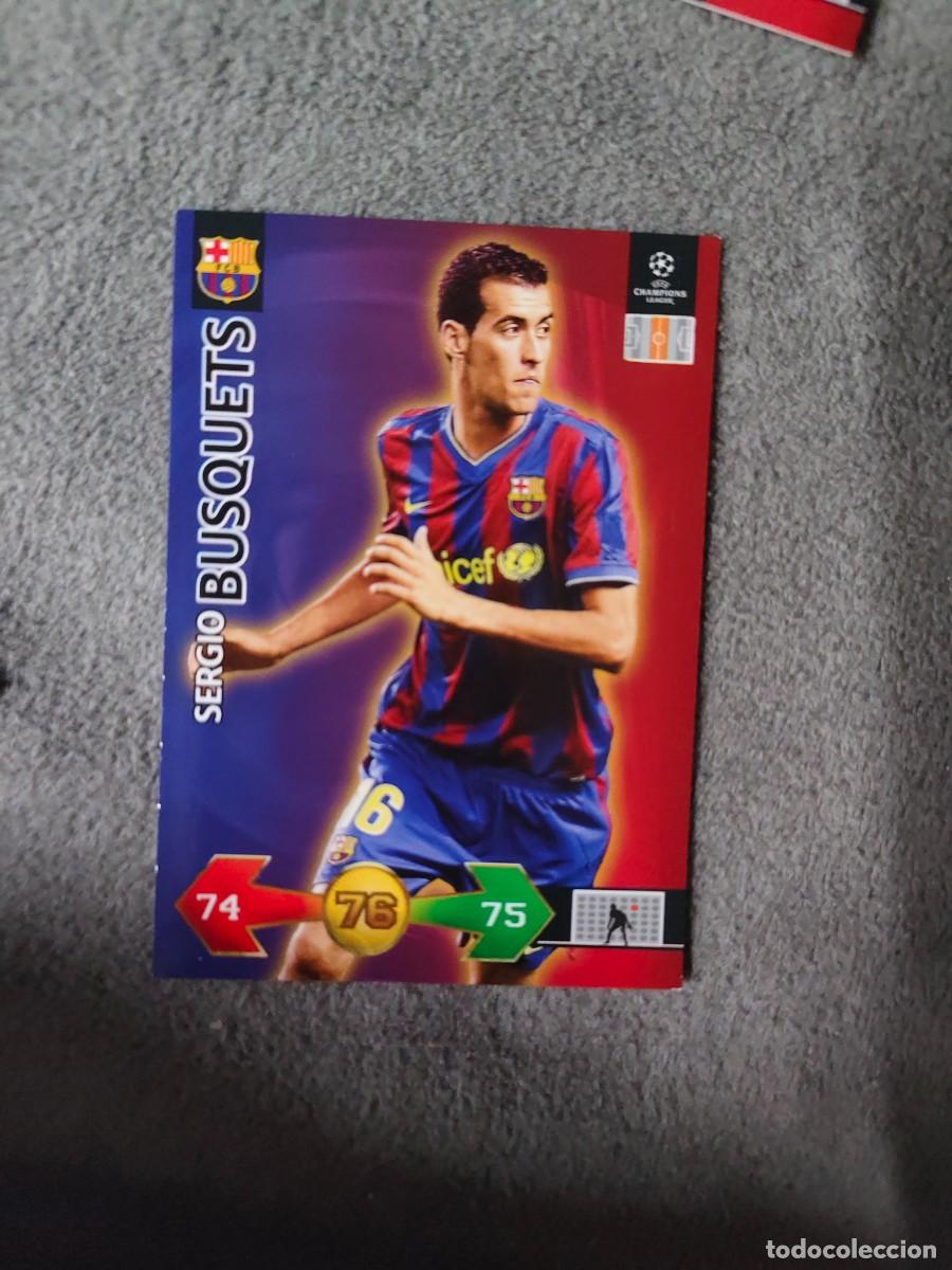 Cromos de f&uacute;tbol: SUPER STRIKES 2009 10 SERGIO BUSQUETS FC BARCELONA ADRENALYN PANINI CHAMPIONS LEAGUE 09 2010 AAO