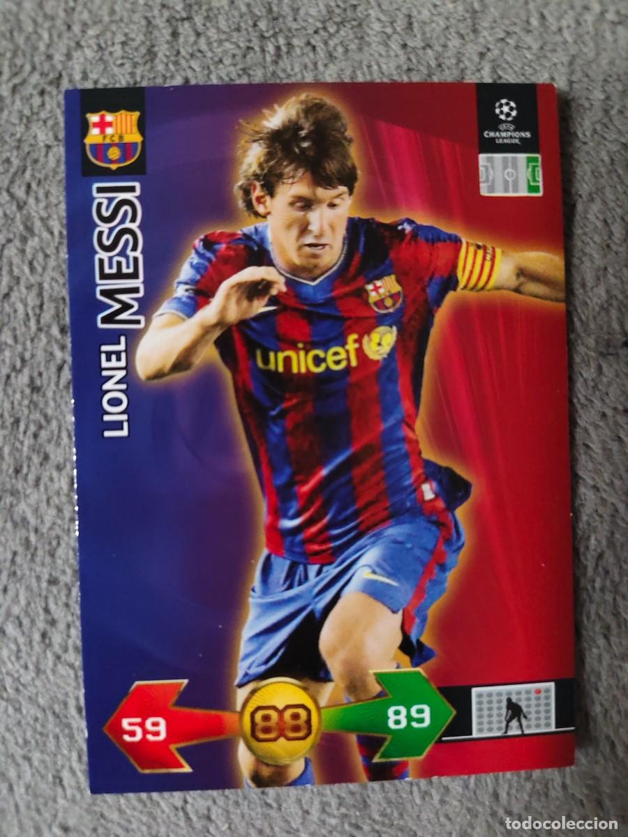 Cromos de f&uacute;tbol: SUPER STRIKES 2009 10 LIONEL MESSI FC BARCELONA ADRENALYN PANINI CHAMPIONS LEAGUE 09 2010 AAO