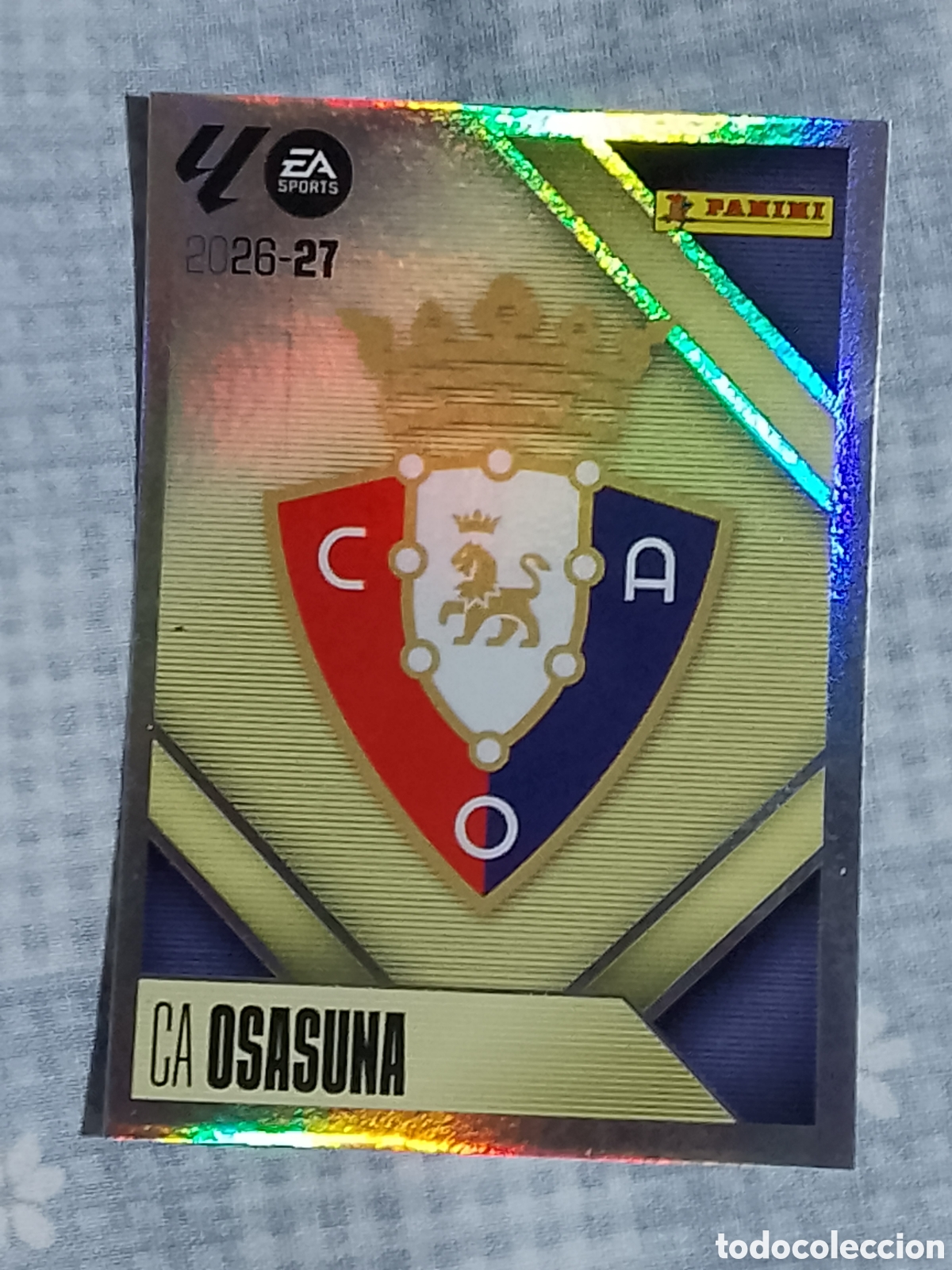 Cromos de f&uacute;tbol: C.A. OSASUNA . LA LIGA 26 27 . CROMO N 1 PANINI ESTE 2026 2027 ESCUDO