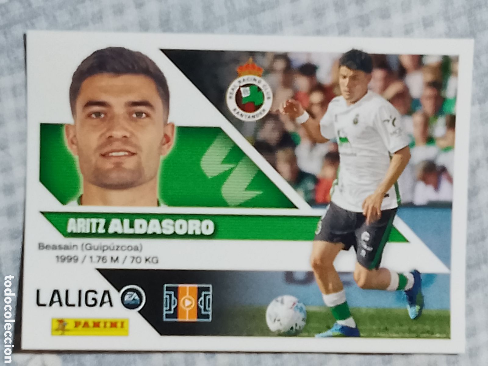 Fu&szlig;ball-Sticker: ARITZ ALDASORO - R. RACING CLUB SANTANDER LA LIGA 26 27 . CROMO N 14 PANINI ESTE 2026 2027 - LALIGA