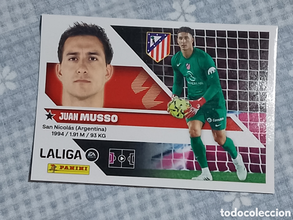 Fu&szlig;ball-Sticker: JUAN MUSSO ATLETICO DE MADRID . - LA LIGA 26 27 . CROMO N 4 PANINI ESTE 2026 2027 - LALIGA