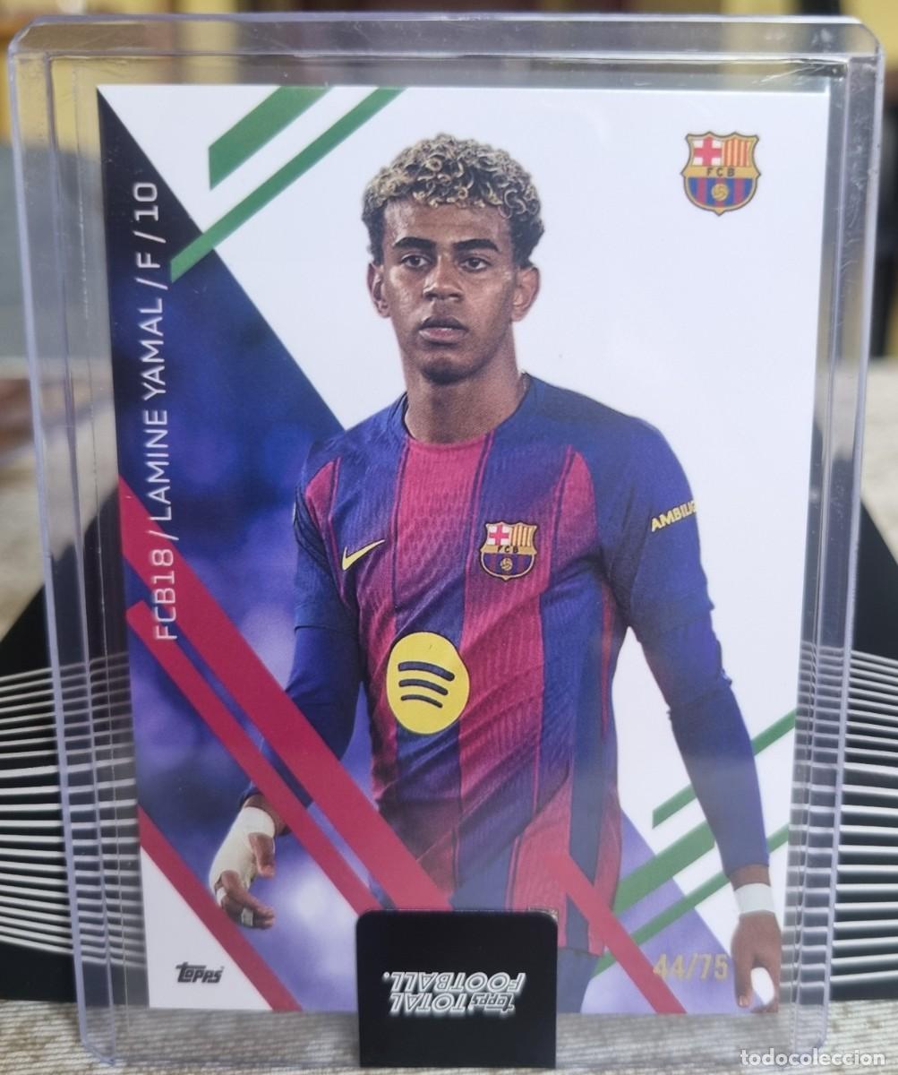Cromos de f&uacute;tbol: LAMINE YAMAL /75 (Numerada) FC BARCELONA. Topps Total Football 2025 2026 25 26
