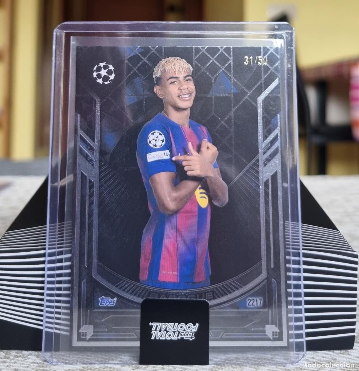 Cromos de f&uacute;tbol: LAMINE YAMAL /50 (Numerada) FC BARCELONA. Topps Total Football 2025 2026 25 26