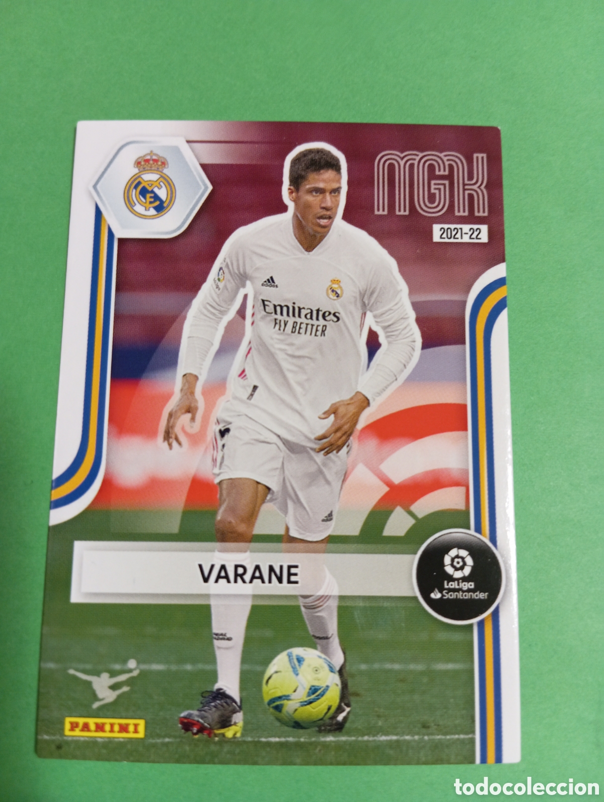 Cromos de f&uacute;tbol: Varane Real Madrid n&deg;223 / PANINI MEGACRACKS 2021/2022