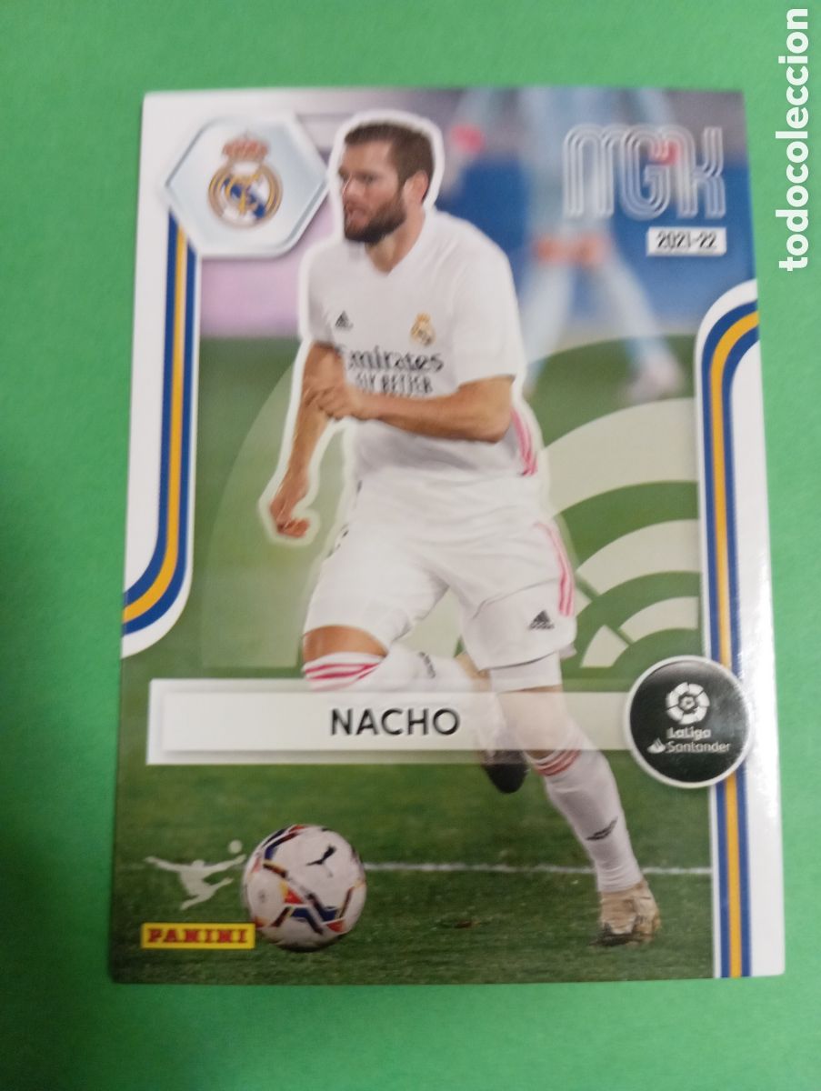 Cromos de f&uacute;tbol: Nacho Real Madrid n&deg;224 / PANINI MEGACRACKS 2021/2022