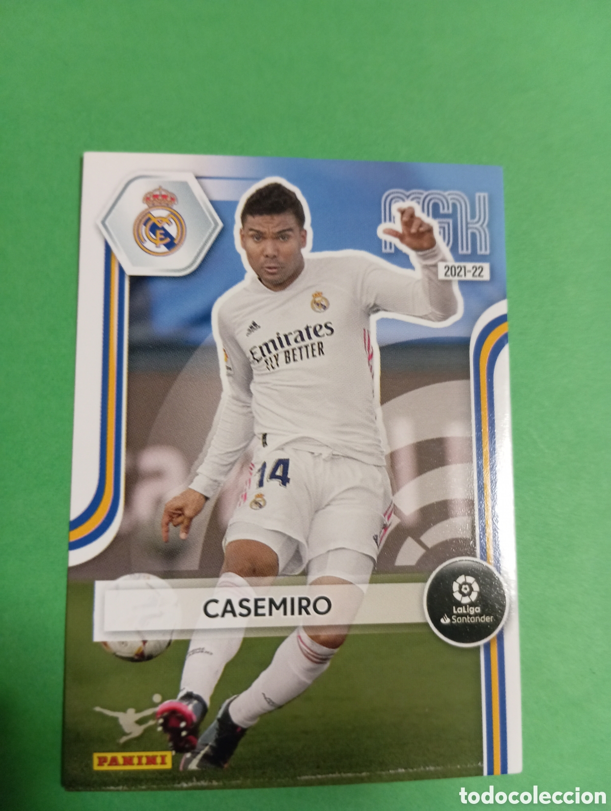 Cromos de f&uacute;tbol: Casemiro Real Madrid n&deg;227 / PANINI MEGACRACKS 2021/2022