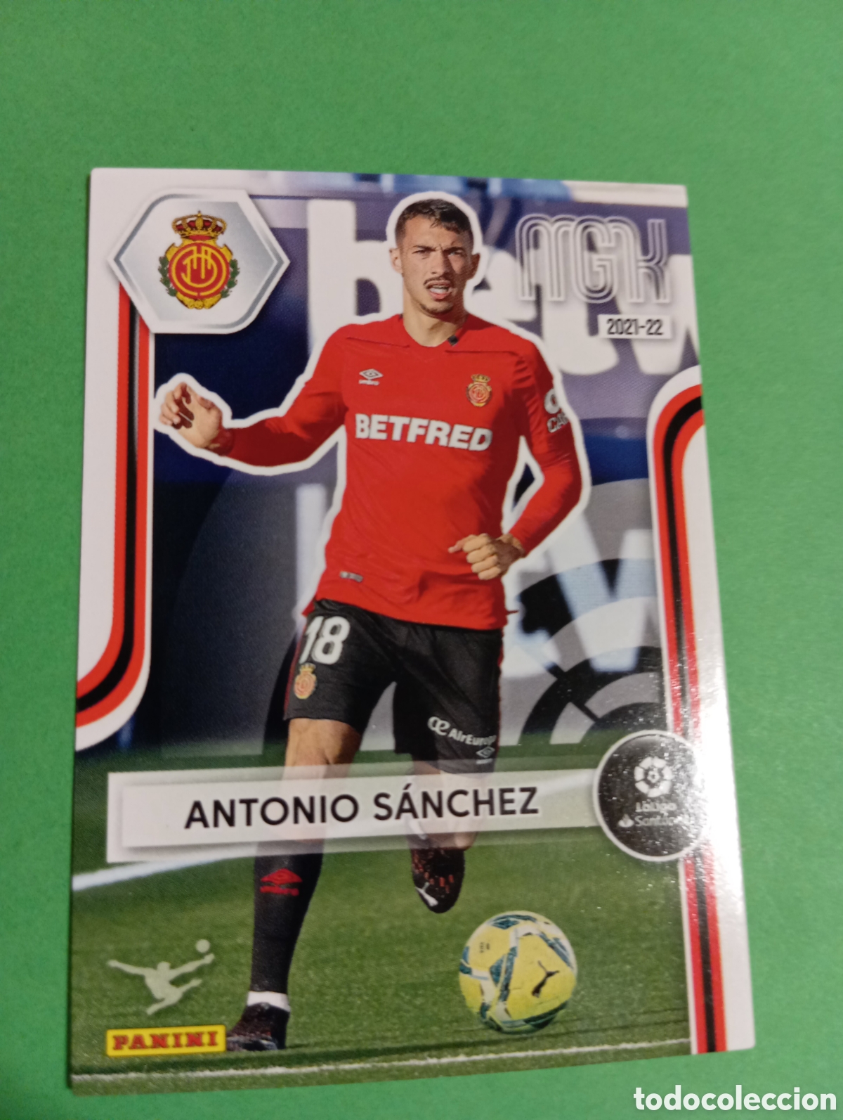 Cromos de f&uacute;tbol: Antonio S&aacute;nchez Mallorca n&deg;247 / PANINI MEGACRACKS 2021/2022