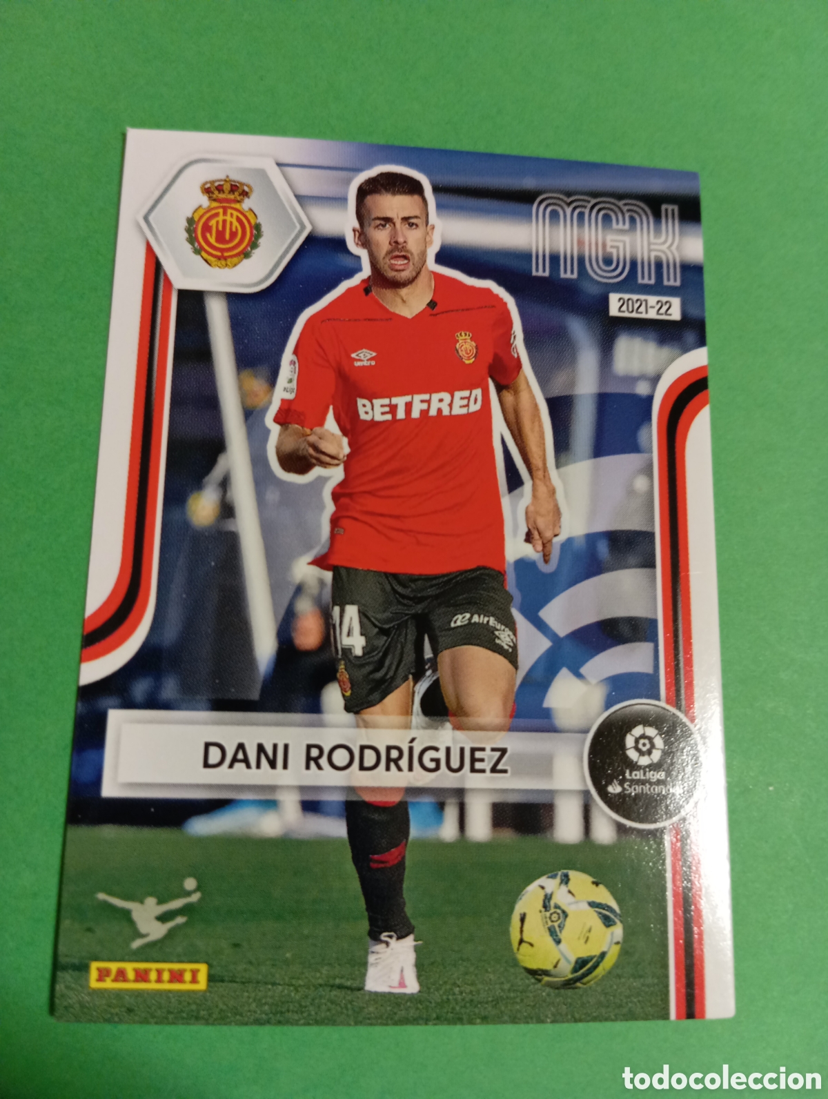 Cromos de f&uacute;tbol: Dani Rodr&iacute;guez Mallorca n&deg;249 / PANINI MEGACRACKS 2021/2022