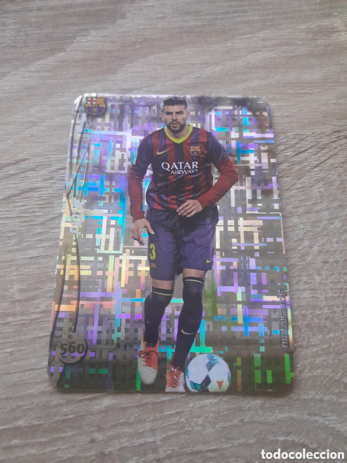Cromos de f&uacute;tbol: n&ordm; 560 pique mundicromo 2014 2015 tetris