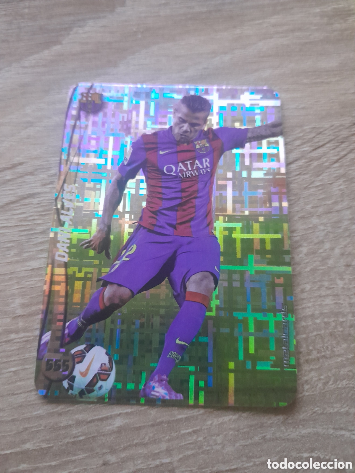 Cromos de f&uacute;tbol: n&ordm; 555 dani alves mundicromo 2014 2015 tetris