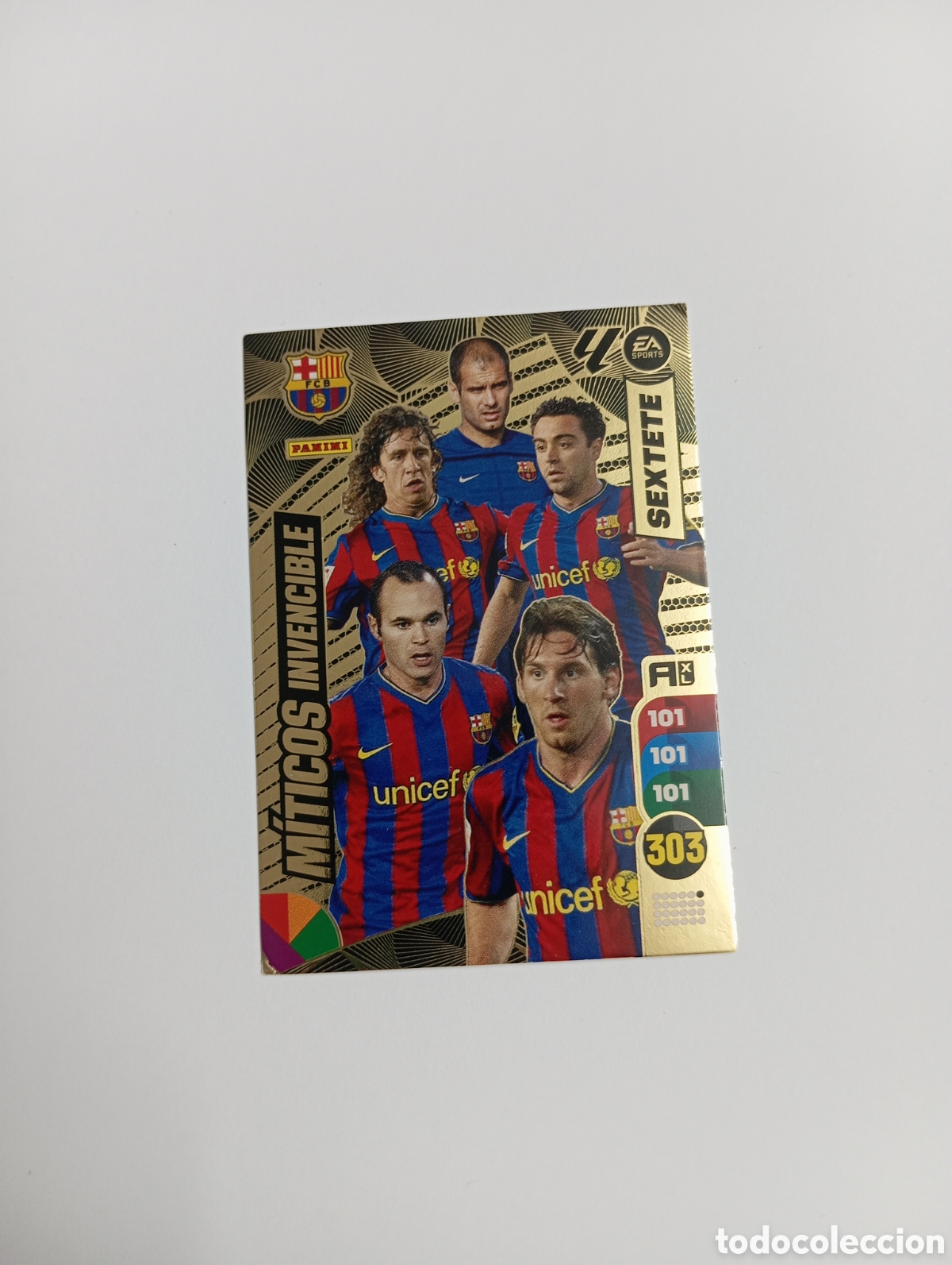 Cromos de f&uacute;tbol: MITICOS INVENCIBLE SEXTETE BARCELONA BALON DE ORO ADRENALYN XL LIGA 2024 2025 PANINI 24 25