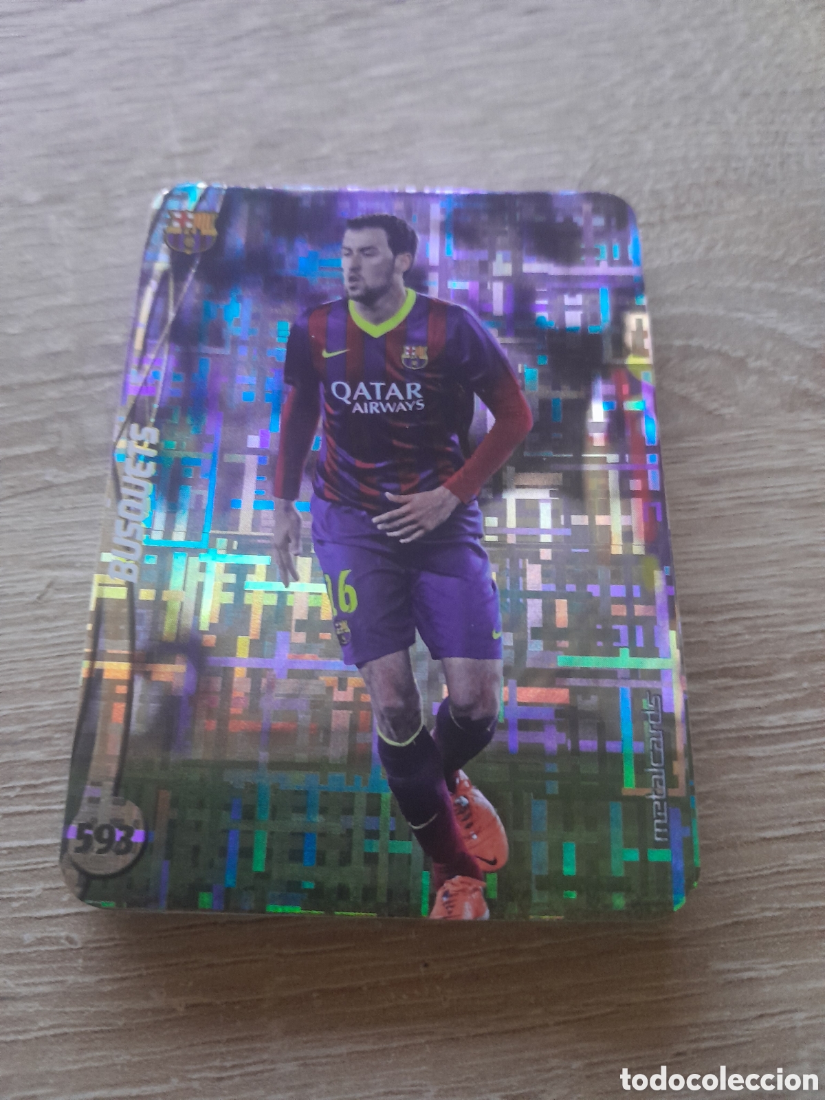 Cromos de f&uacute;tbol: n&ordm; 593 busquets mundicromo 2014 2015 tetris