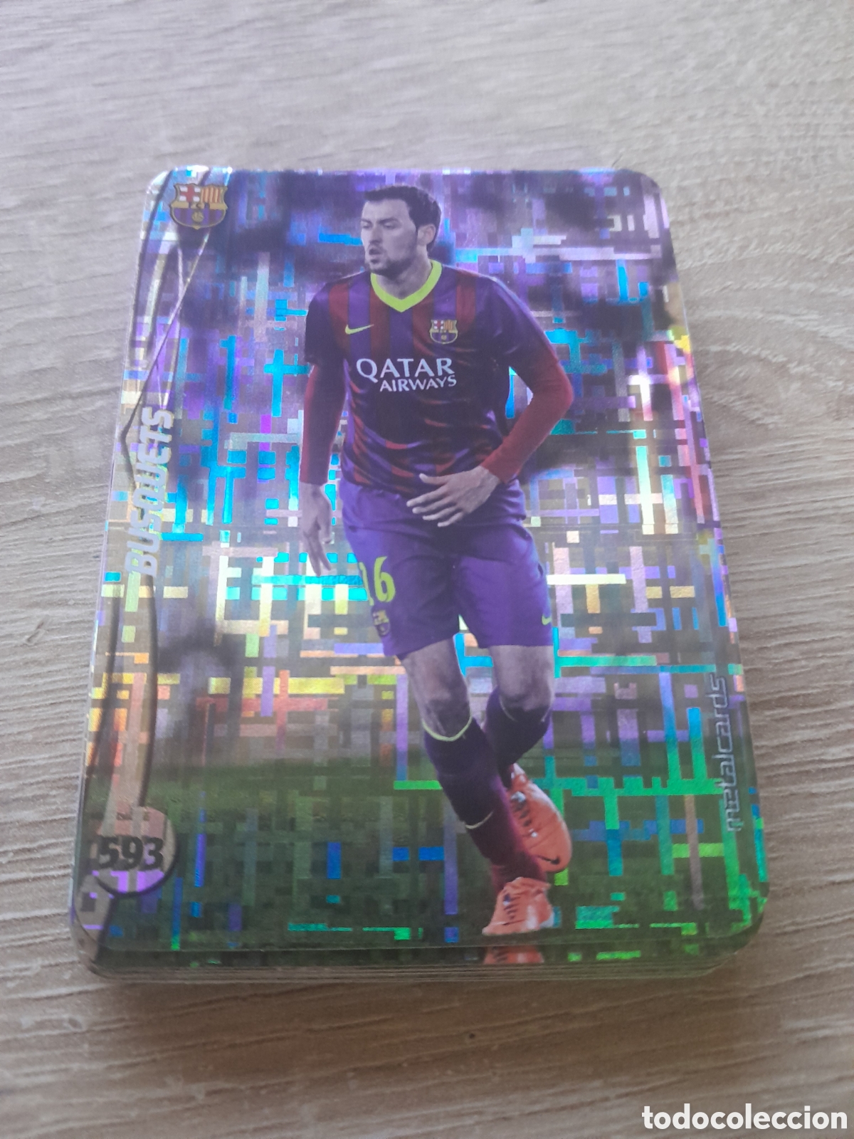 Cromos de f&uacute;tbol: n&ordm; 593 busquets mundicromo 2014 2015 tetris