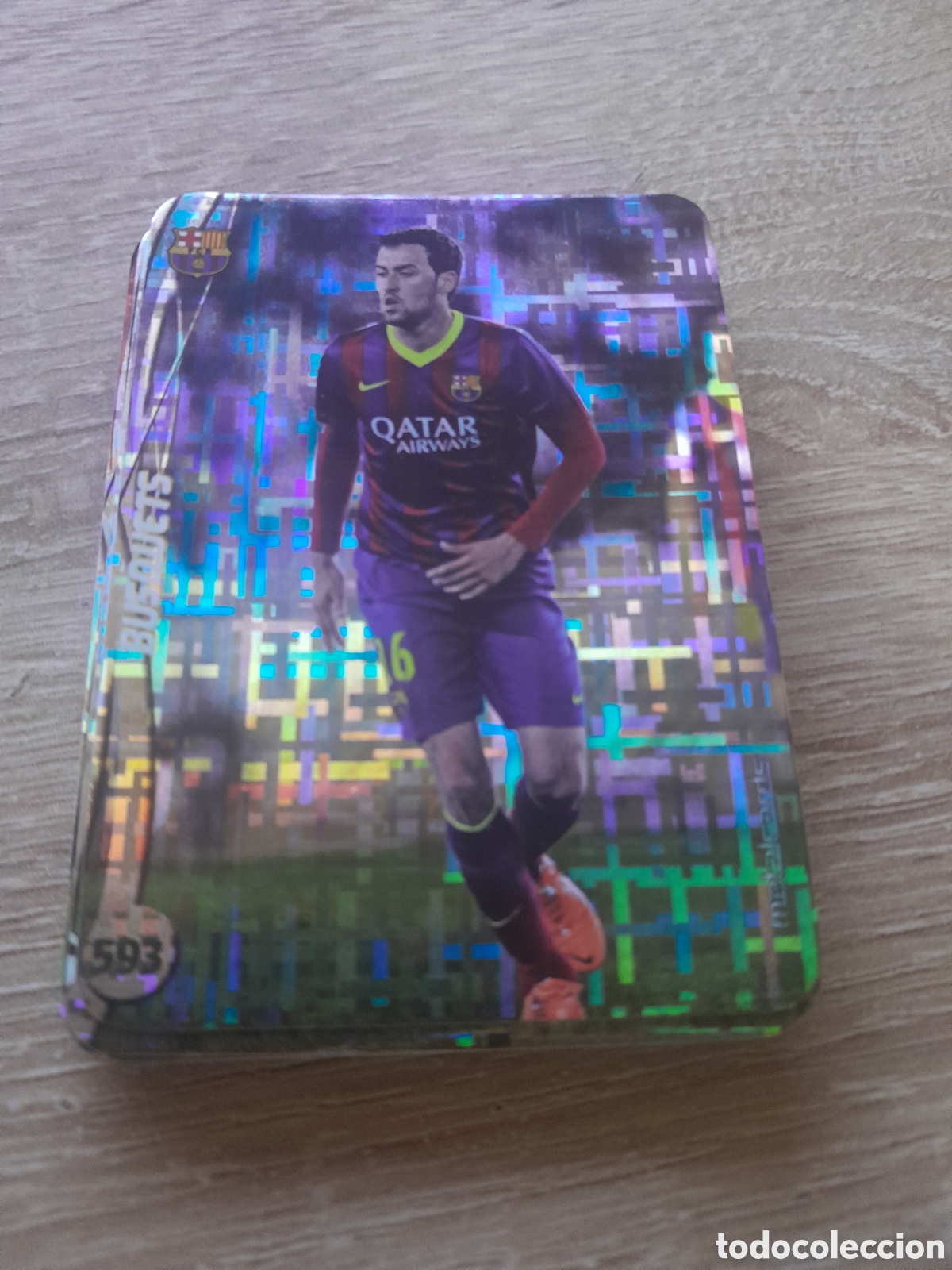 Cromos de f&uacute;tbol: n&ordm; 593 busquets mundicromo 2014 2015 tetris