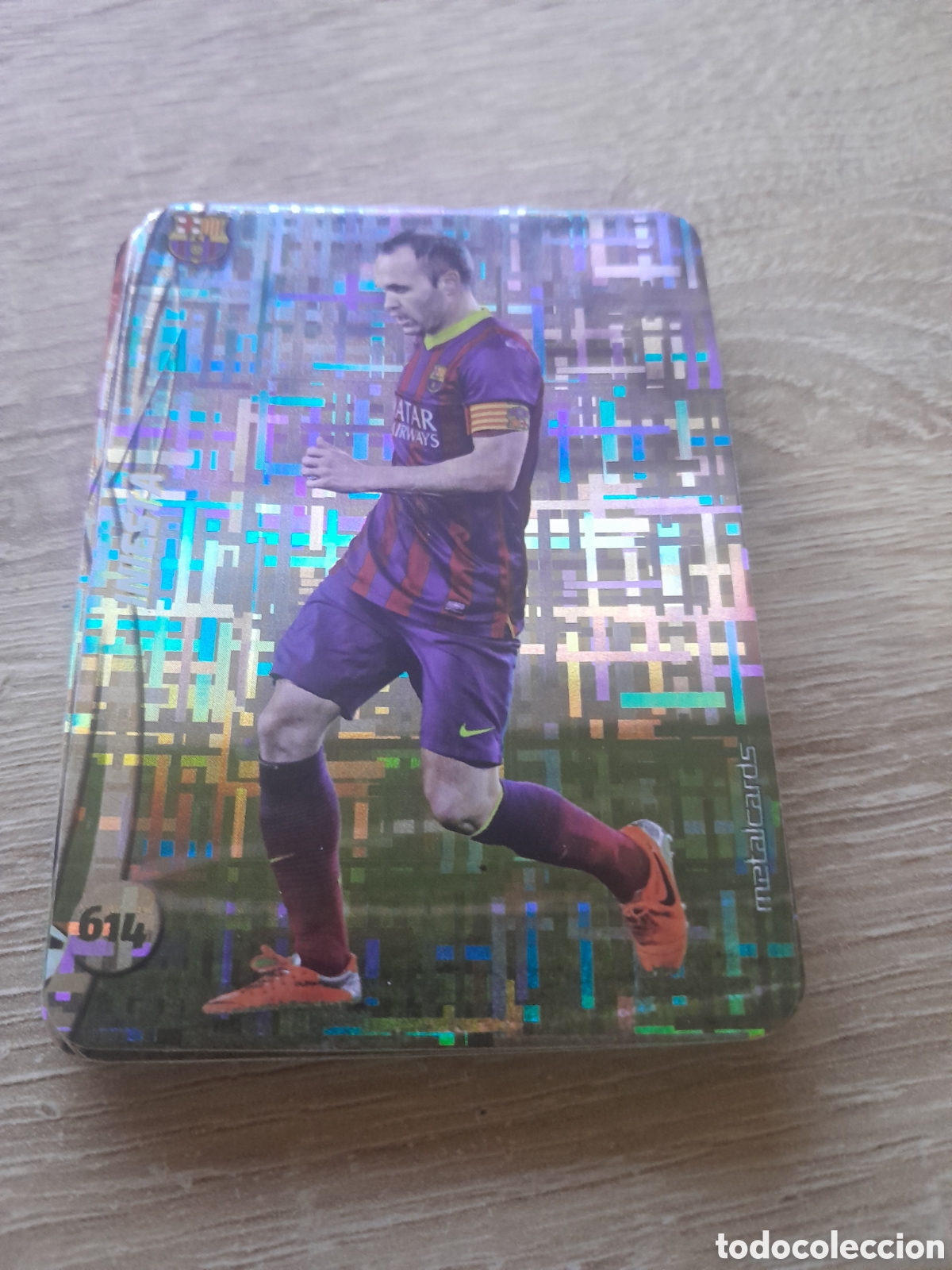 Cromos de f&uacute;tbol: n&ordm; 614 iniesta mundicromo 2014 2015 tetris