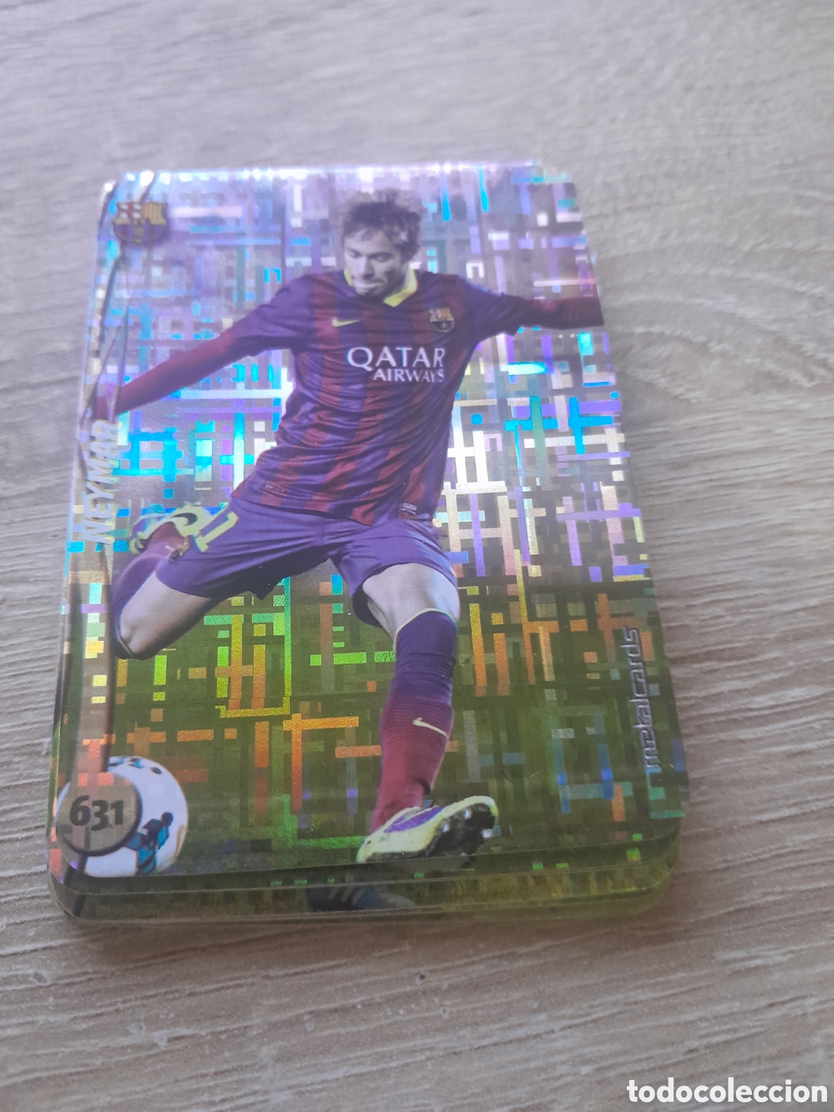 Cromos de f&uacute;tbol: n&ordm; 631 neymar mundicromo 2014 2015 tetris