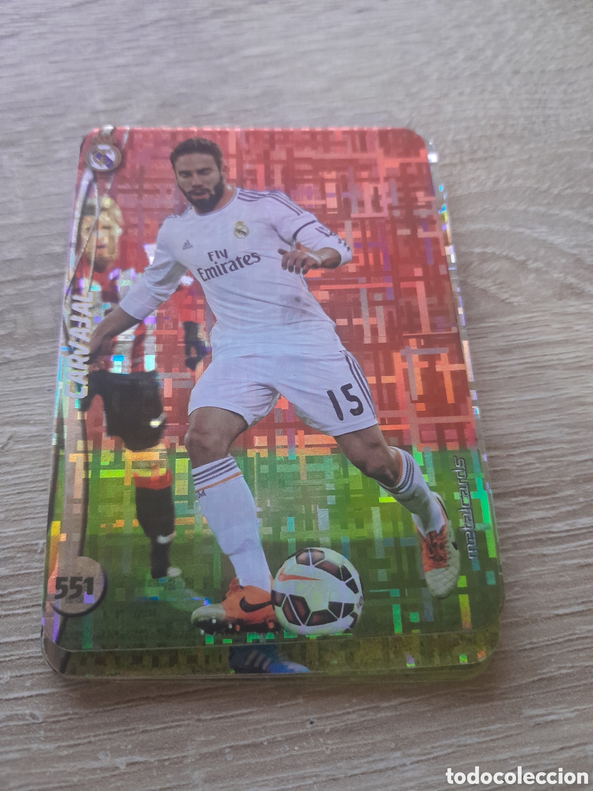 Cromos de f&uacute;tbol: n&ordm; 551 carvajal mundicromo 2014 2015 tetris