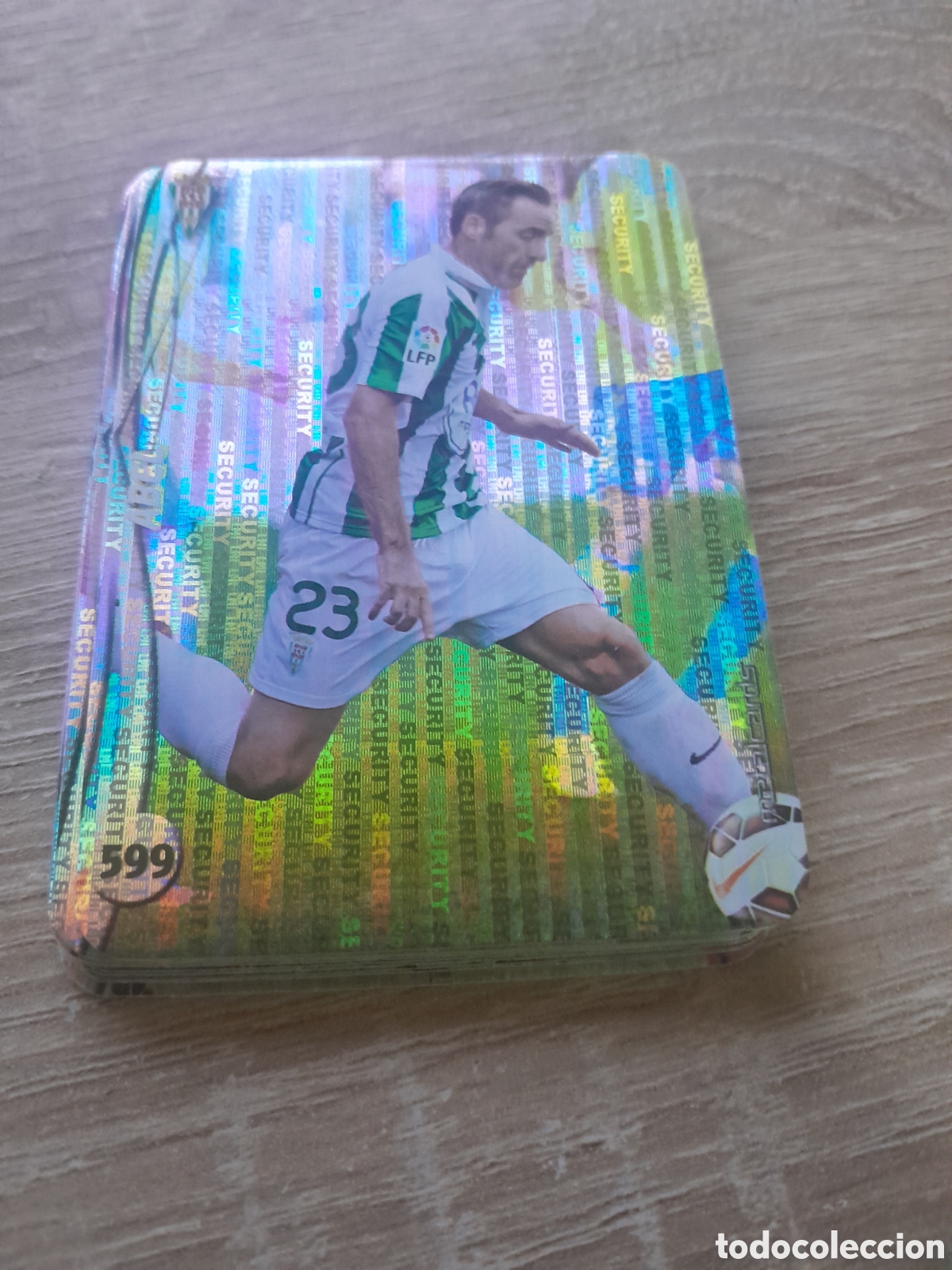 Cromos de f&uacute;tbol: n&ordm; 599 abel mundicromo 2014 2015 vertical