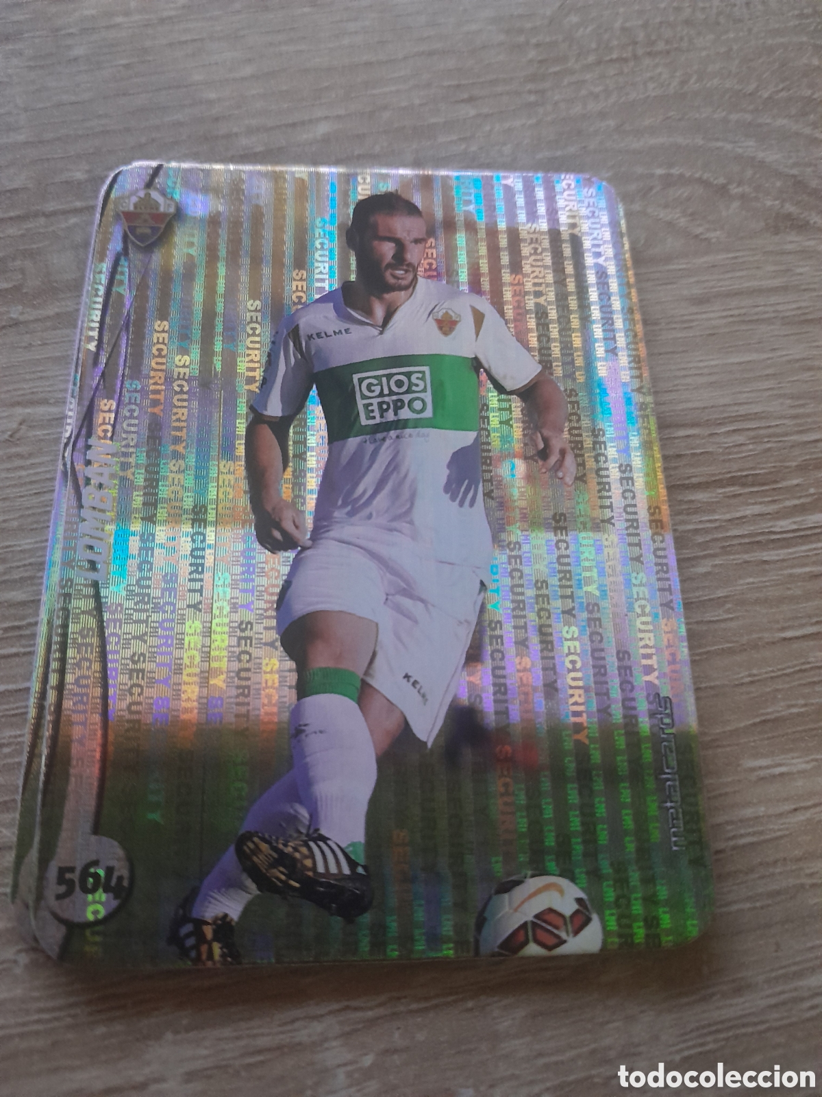 Cromos de f&uacute;tbol: n&ordm; 564 lomban mundicromo 2014 2015 vertical