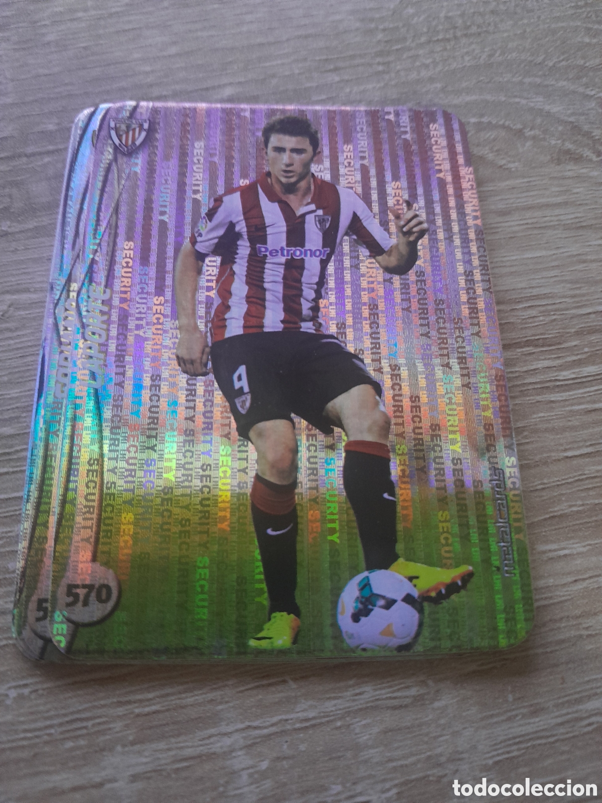 Cromos de f&uacute;tbol: n&ordm; 570 laporte mundicromo 2014 2015 vertical