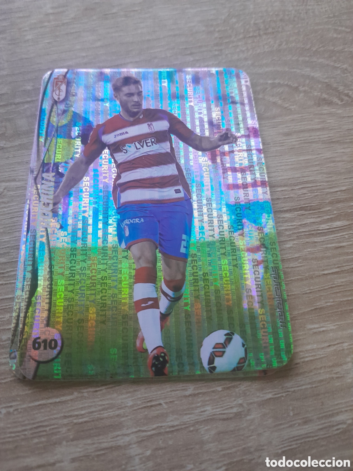 Cromos de f&uacute;tbol: n&ordm; 610 rochina mundicromo 2014 2015 vertical