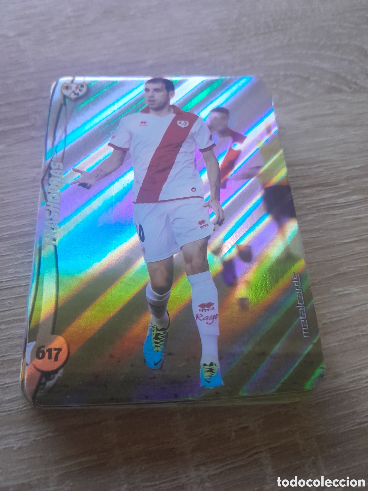 Cromos de f&uacute;tbol: n&ordm; 617 trashorras mundicromo 2014 2015 diagonal