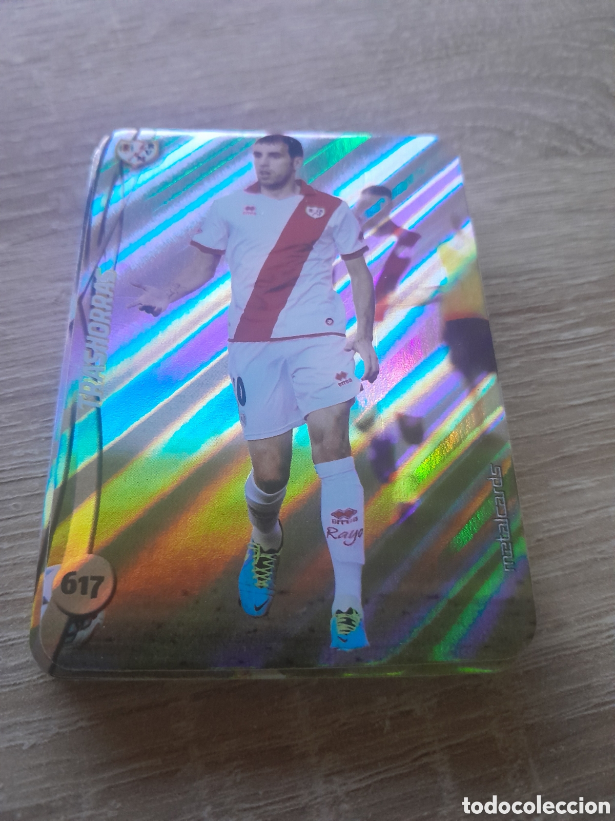 Cromos de f&uacute;tbol: n&ordm; 617 trashorras mundicromo 2014 2015 diagonal