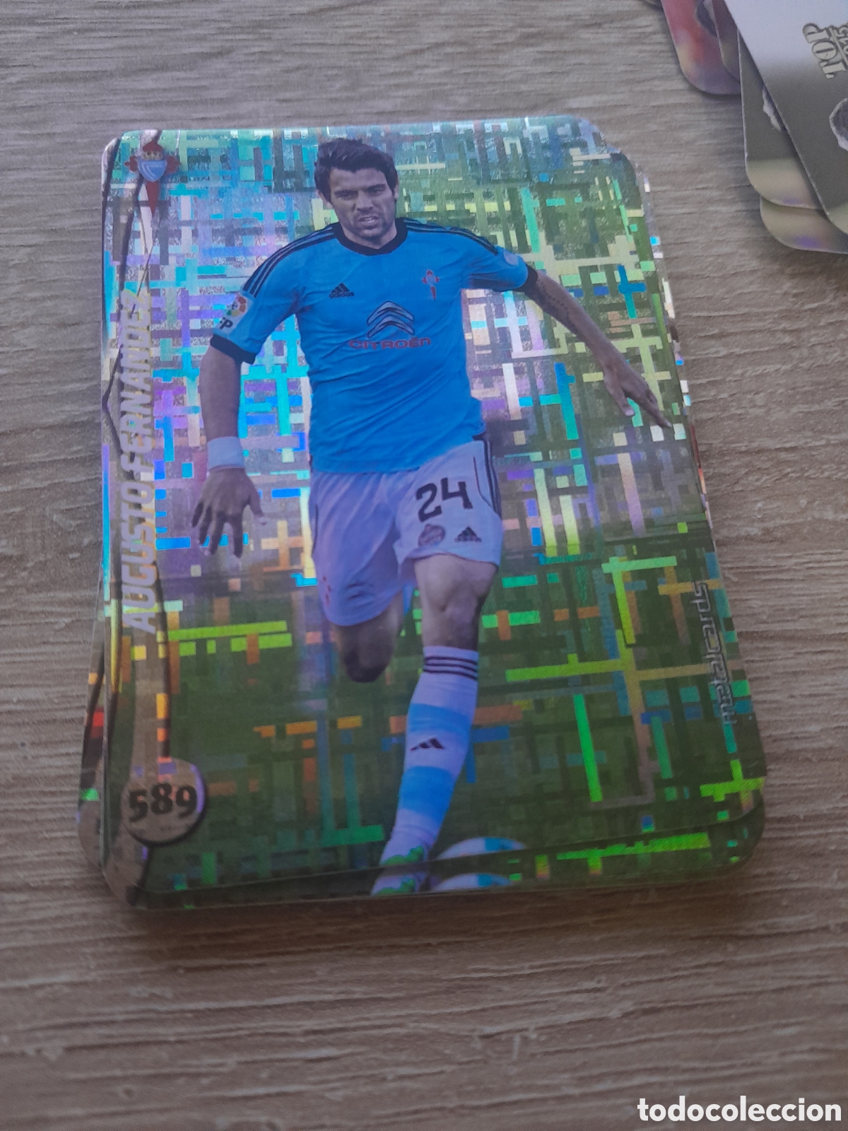 Cromos de f&uacute;tbol: n&ordm; 589 augusto fernandez mundicromo 2014 2015 tetris