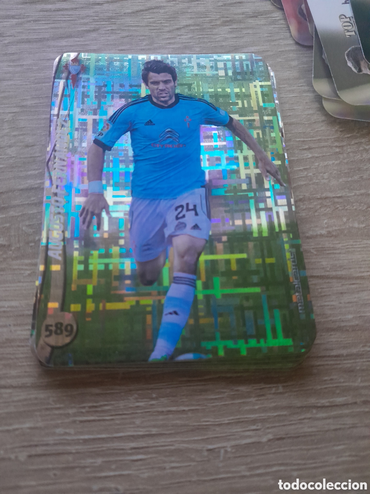 Cromos de f&uacute;tbol: n&ordm; 589 augusto fernandez mundicromo 2014 2015 tetris