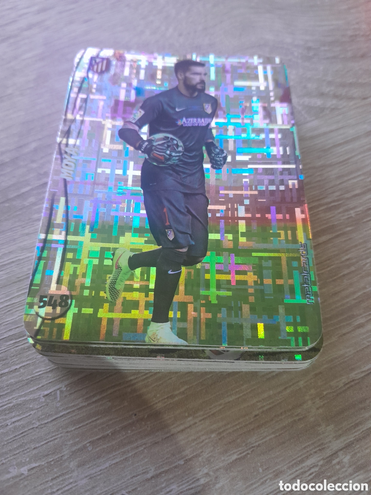 Football Stickers: n&ordm; 548 moya mundicromo 2014 2015 tetris