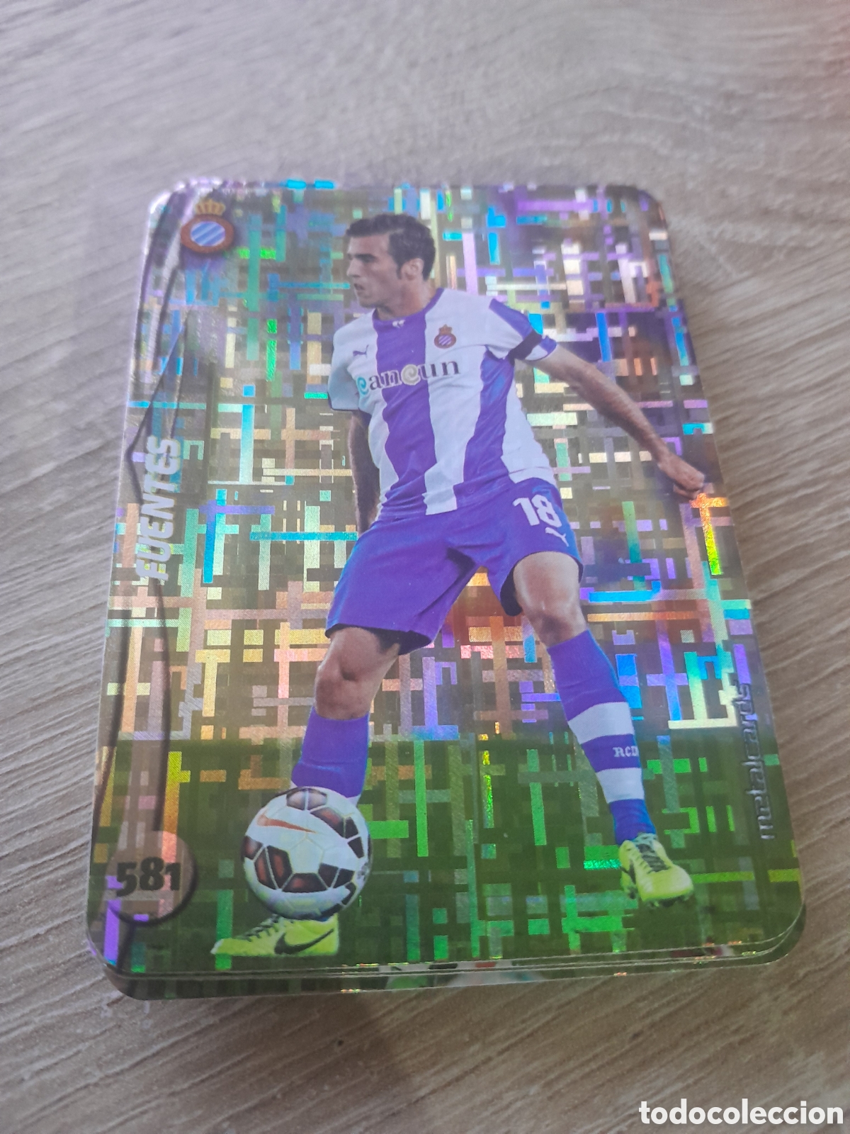 Cromos de f&uacute;tbol: n&ordm; 581 fuentes mundicromo 2014 2015 tetris