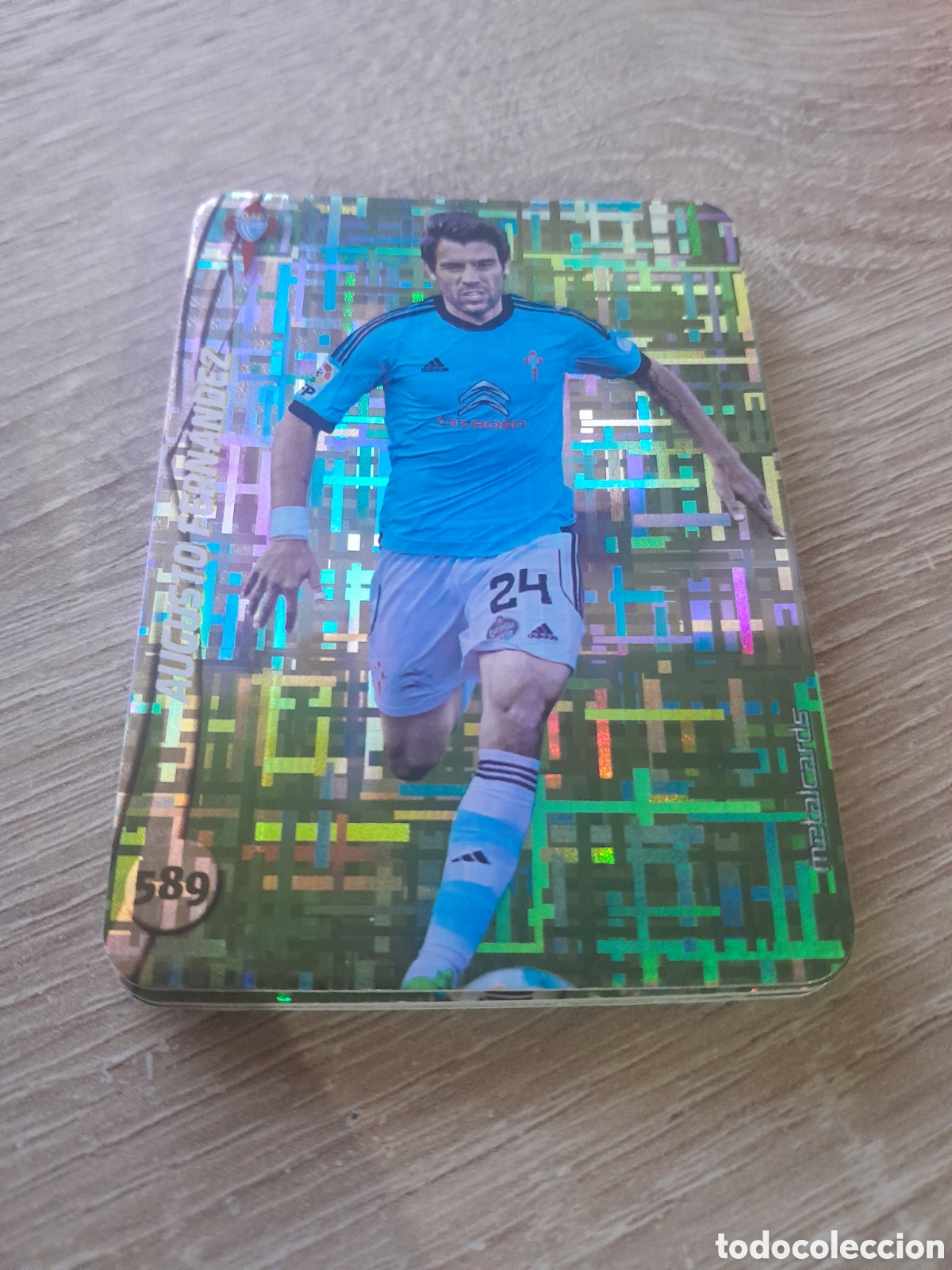 Cromos de f&uacute;tbol: n&ordm; 589 augusto fernandez mundicromo 2014 2015 tetris