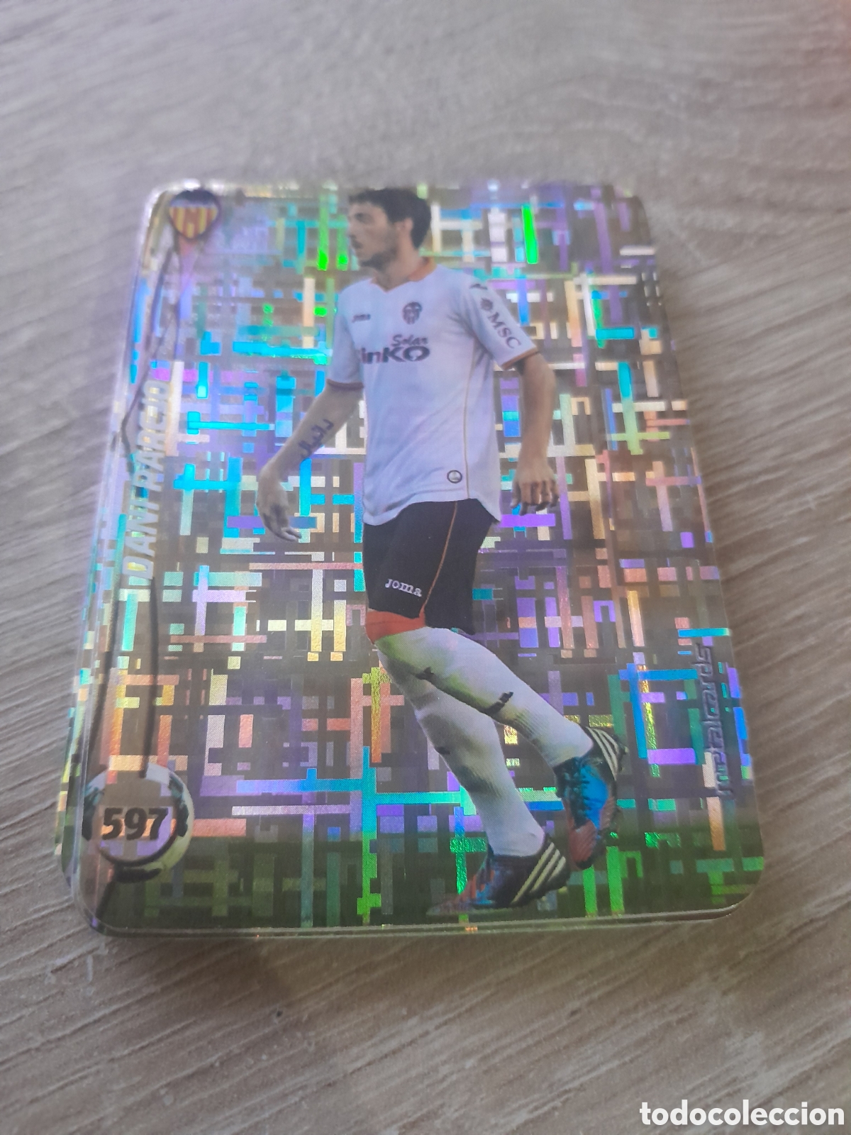 Cromos de f&uacute;tbol: n&ordm; 597 dani parejo mundicromo 2014 2015 tetris