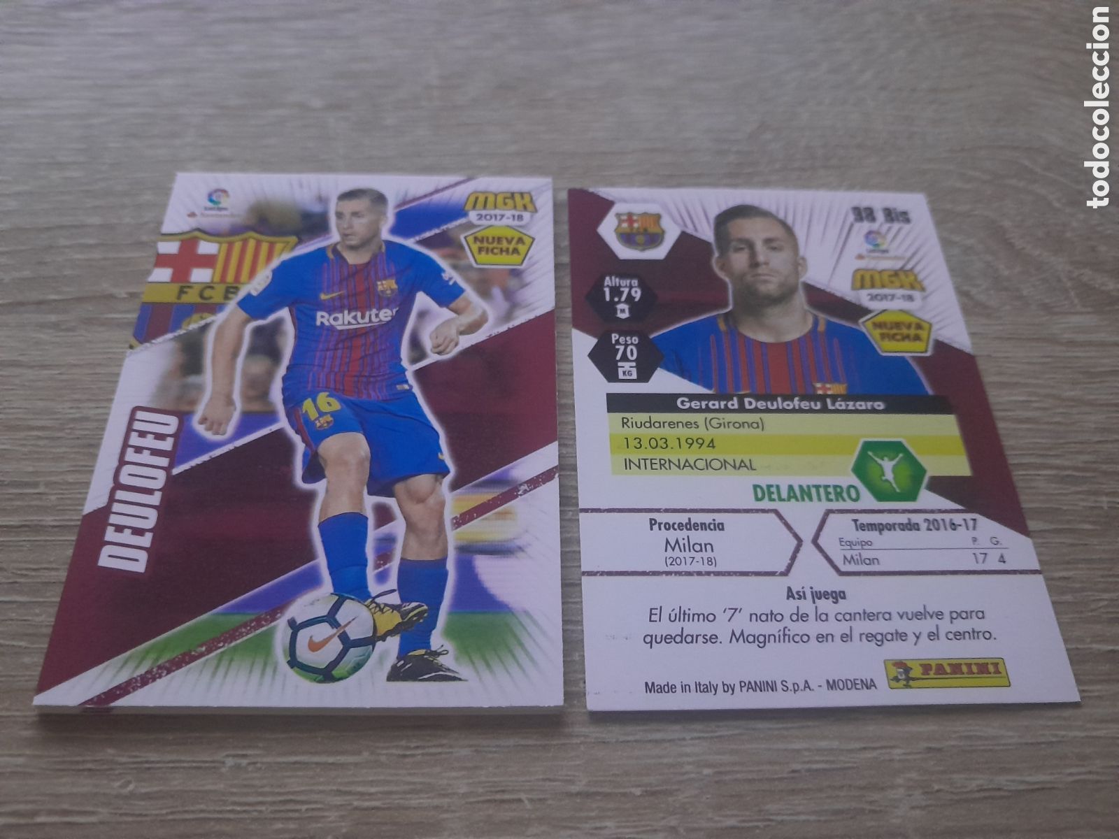Cromos de f&uacute;tbol: n&ordm; 98 bis barcelona megacracks 2017 2018 cromo liga mgk 2017-18
