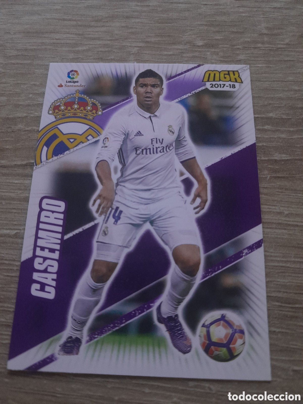 Cromos de f&uacute;tbol: n&ordm; 387 casemiro real madrid megacracks 2017 2018 cromo liga mgk 2017-18